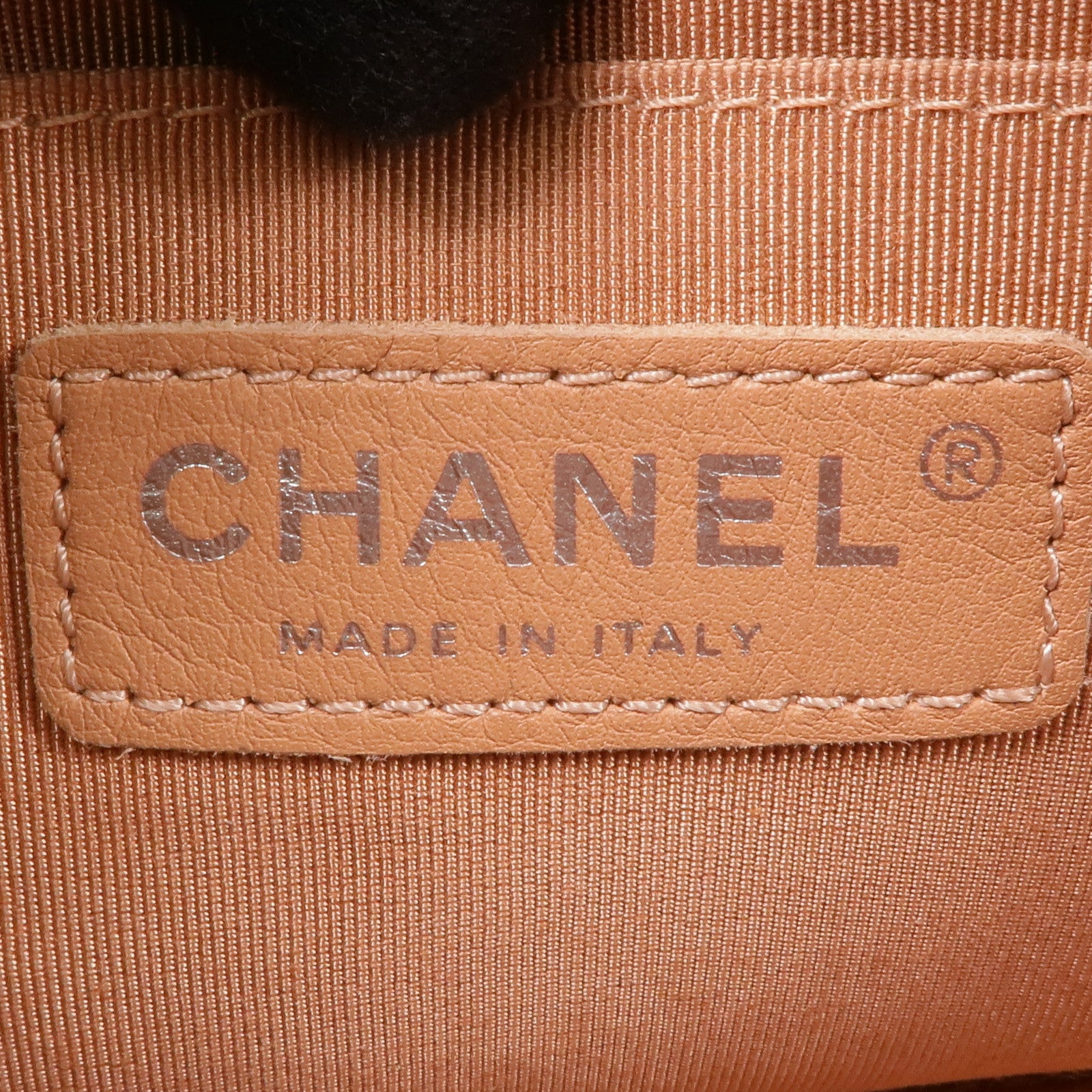 CHANEL 羊皮皮革Chain Shoulder銀扣鏈帶肩背袋