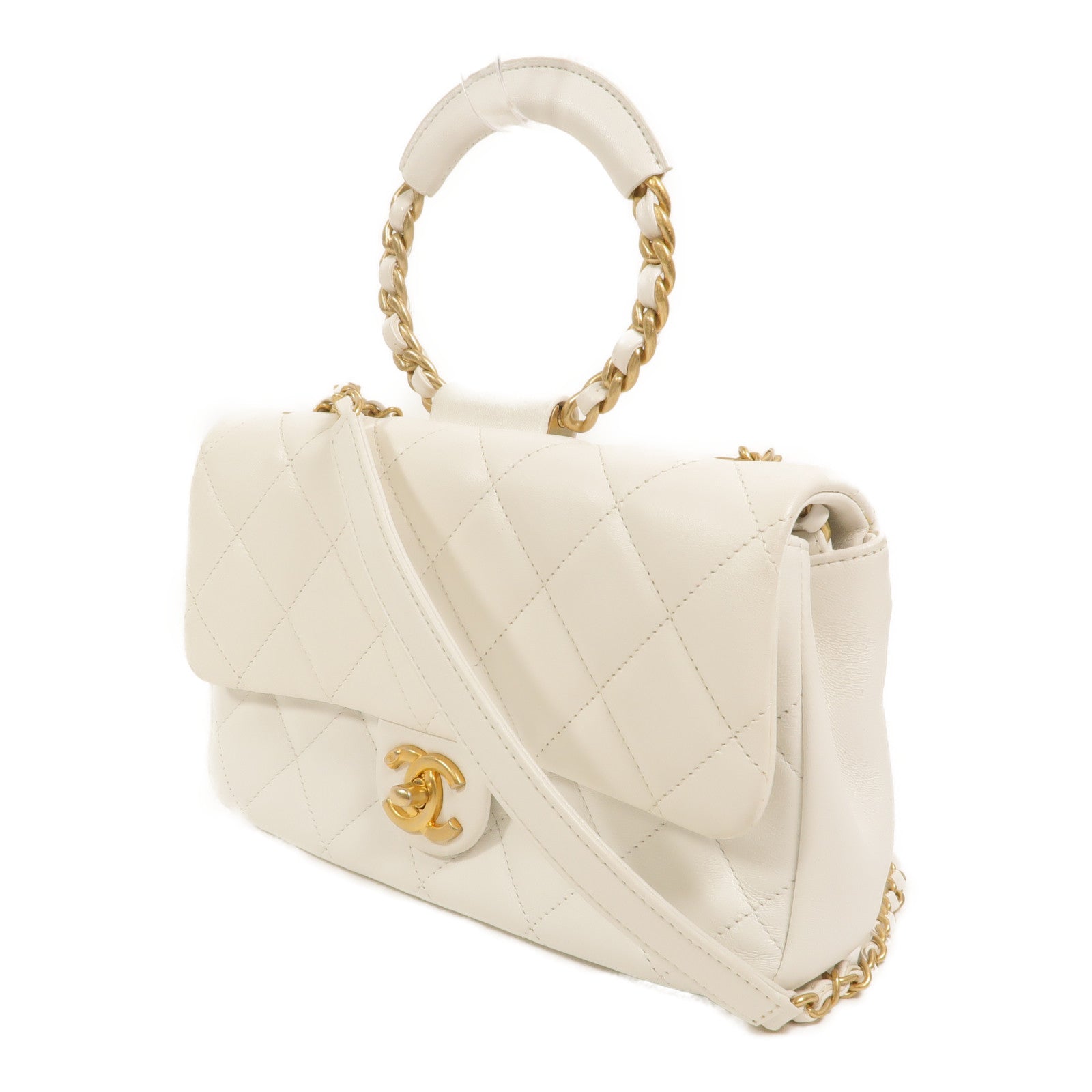 CHANEL 【激減優惠】牛皮皮革In The Loop Medium Flap Bag鏈帶手挽肩背兩用袋