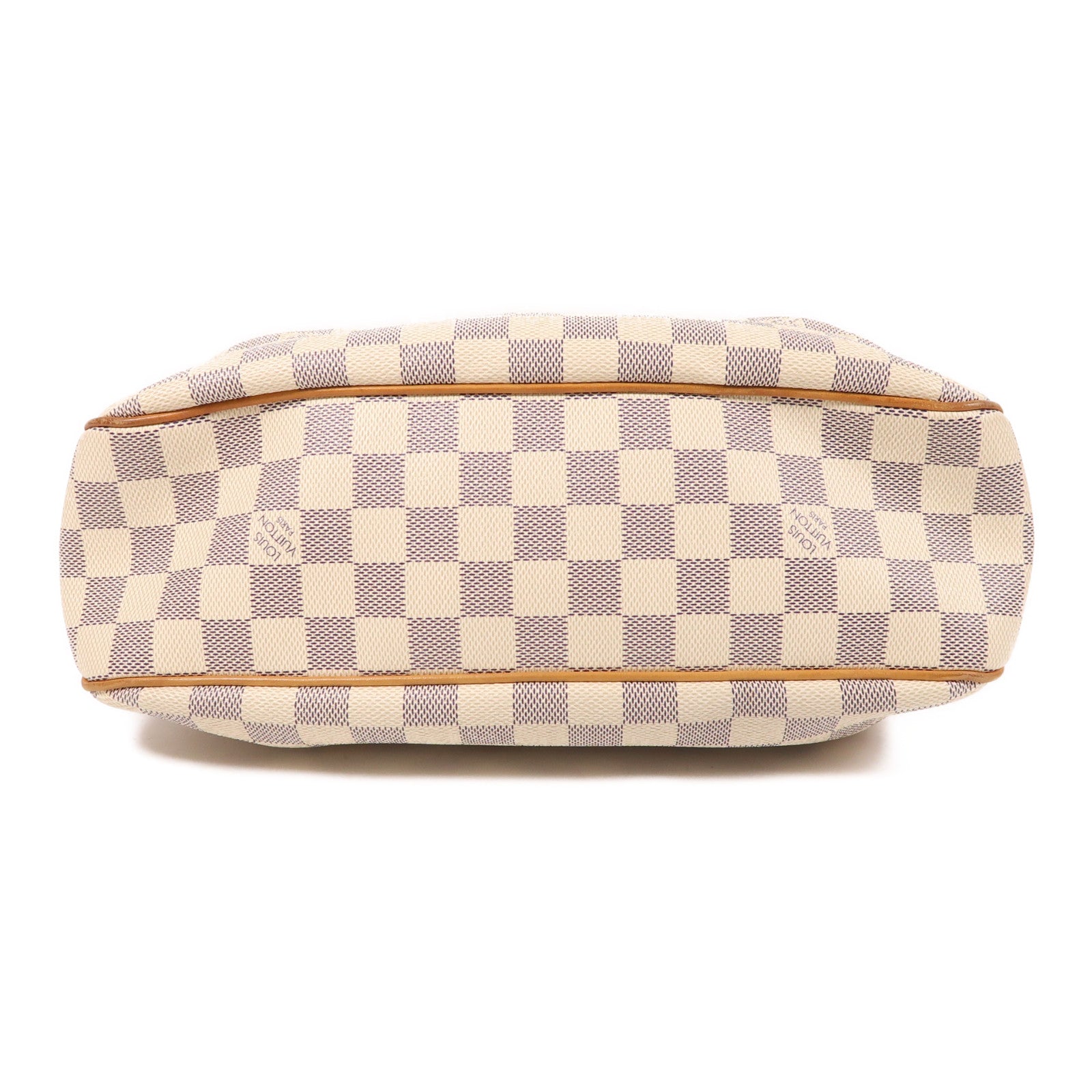 LOUIS VUITTON Damier Azur Siracusa金扣肩背袋