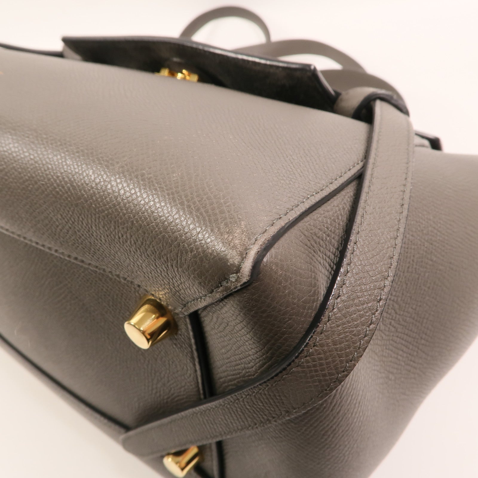 CELINE 牛皮皮革Mini Belt Bag金扣手挽肩背兩用袋