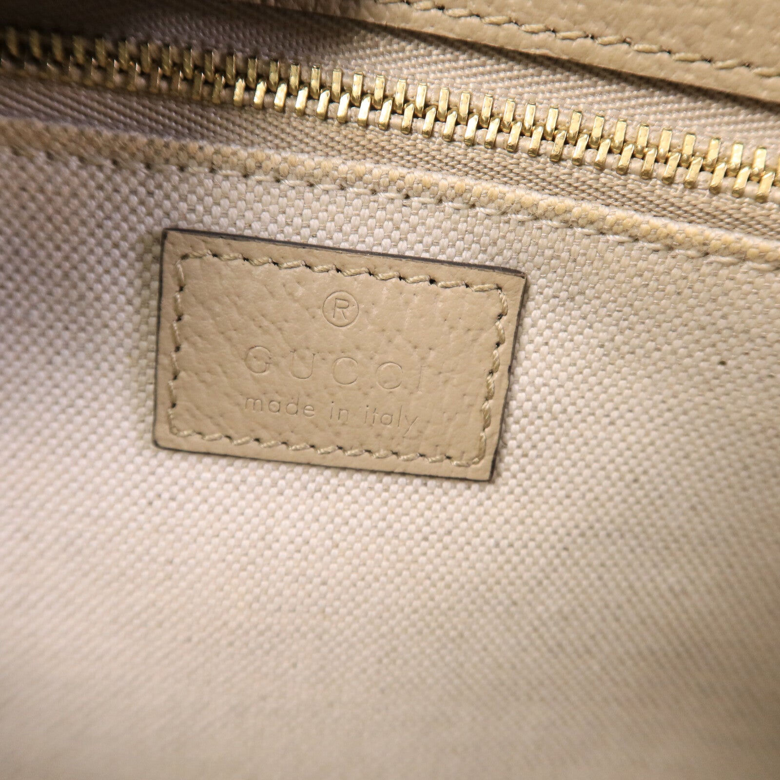 GUCCI 帆布Horsebit 1955金扣肩背袋