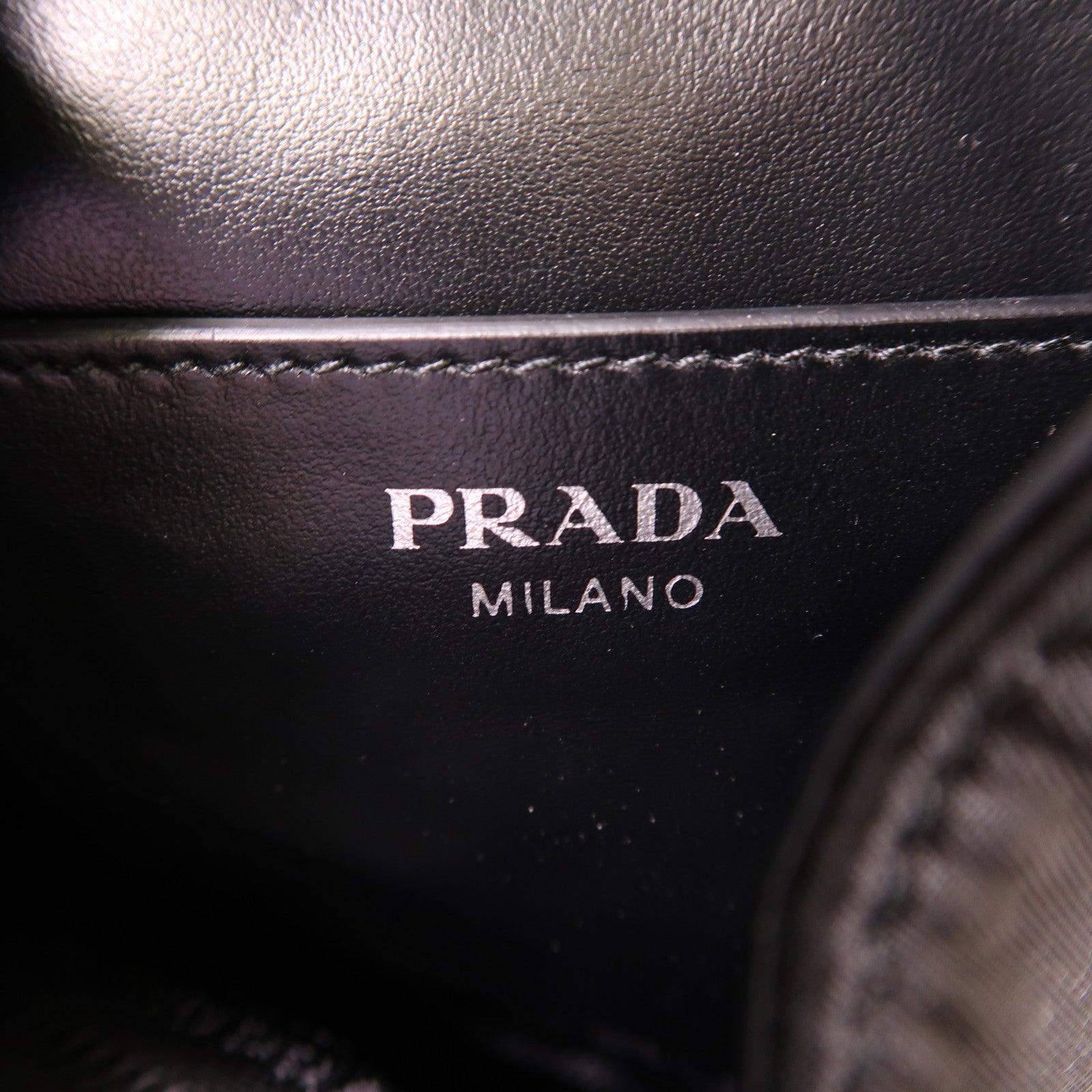 PRADA 尼龍/Saffiano皮革2 Way Shoulder銀扣手挽肩背兩用袋