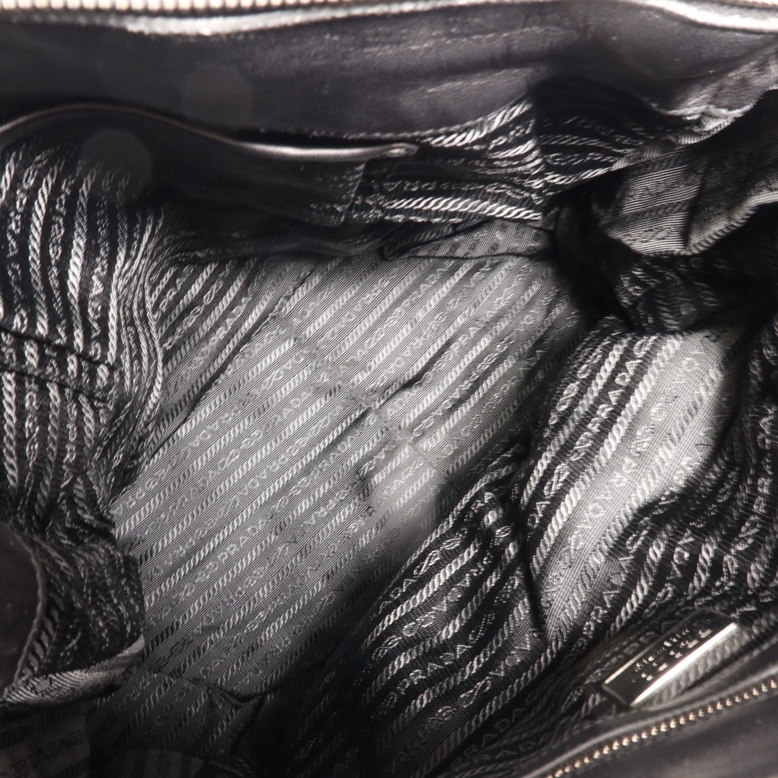 PRADA 尼龍2 Way Shoulder Bag銀扣手挽肩背兩用袋