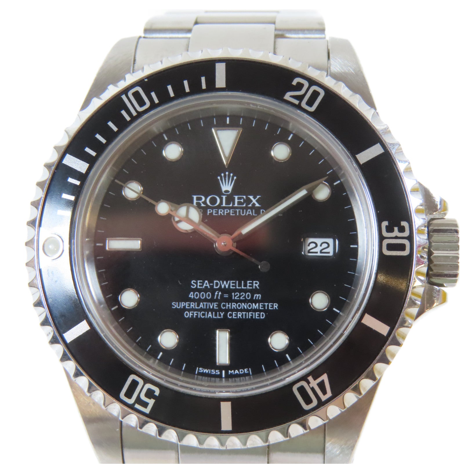 ROLEX Sea Dweller不鏽鋼手錶自動機芯黑色