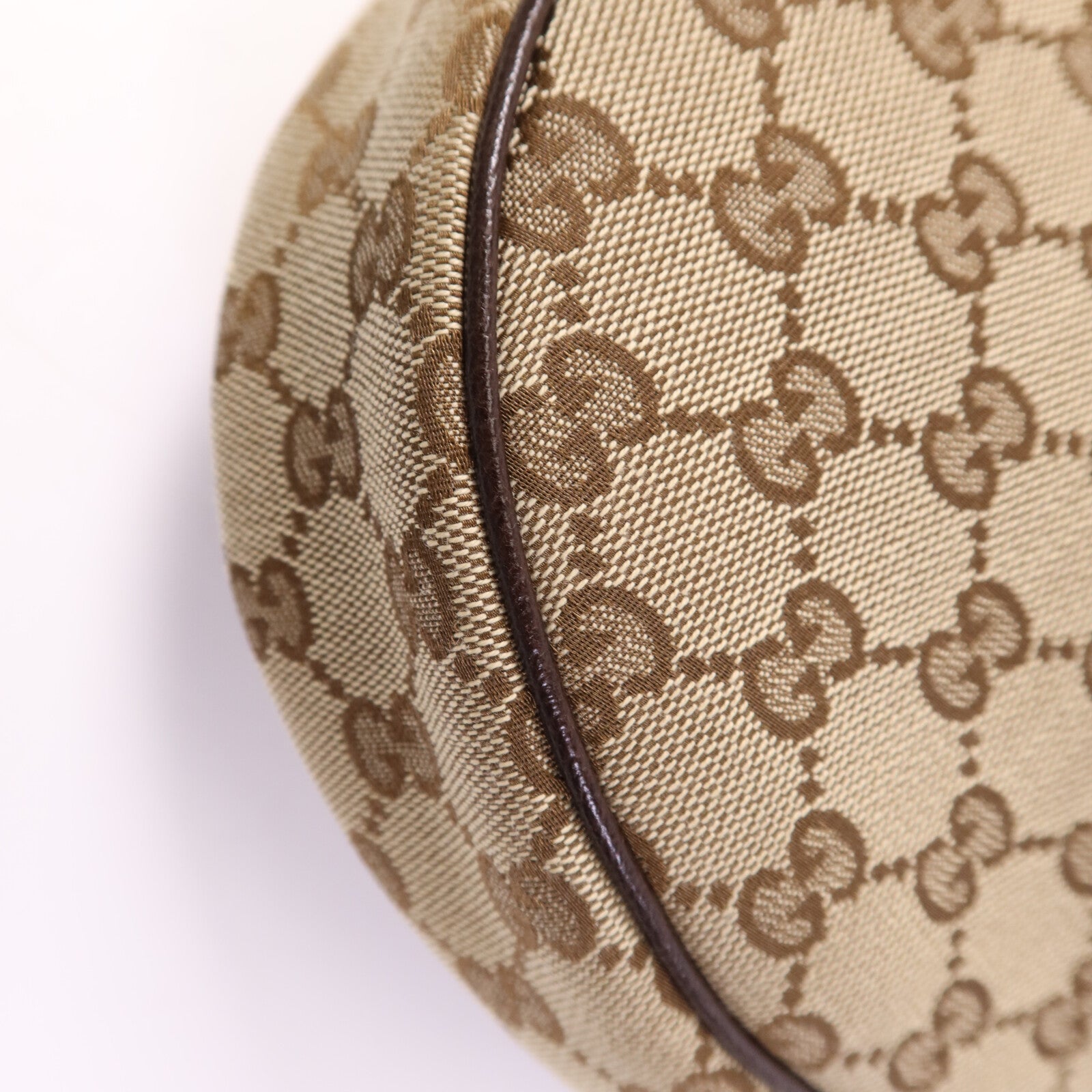 GUCCI 帆布Shoulder Bag銀扣肩背袋