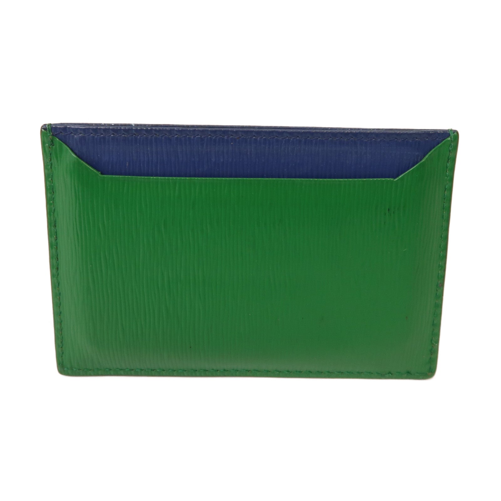 PRADA 皮革Card Case金扣卡片套綠色