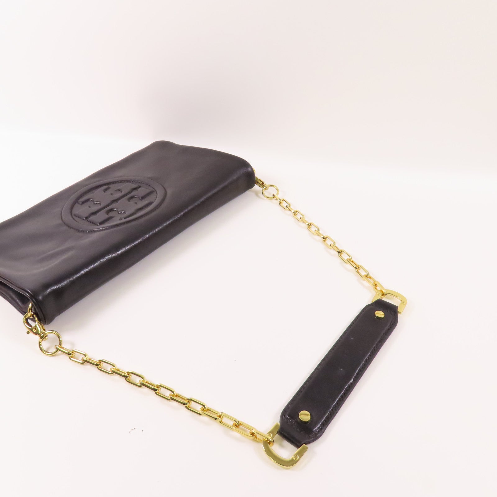 牛皮皮革Chain Shoulder金扣鏈帶肩背袋