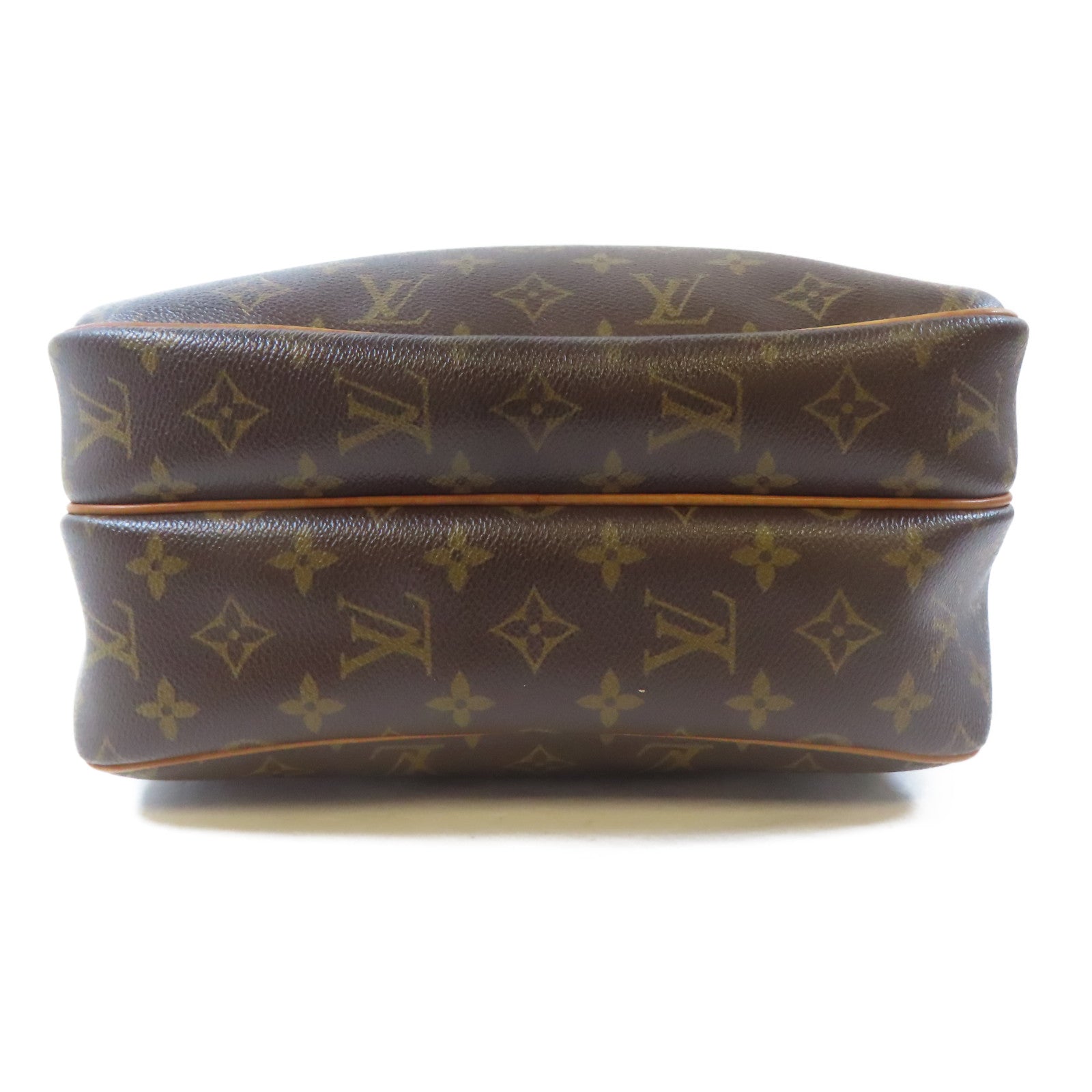 LOUIS VUITTON Monogram Reporter PM金扣肩背袋啡色