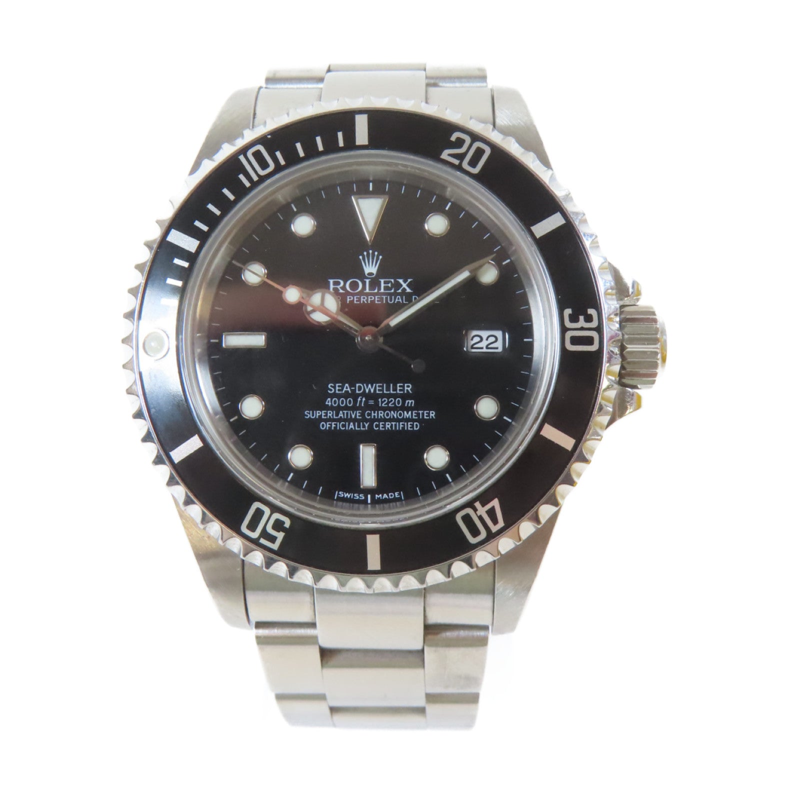 ROLEX Sea Dweller不鏽鋼手錶自動機芯黑色