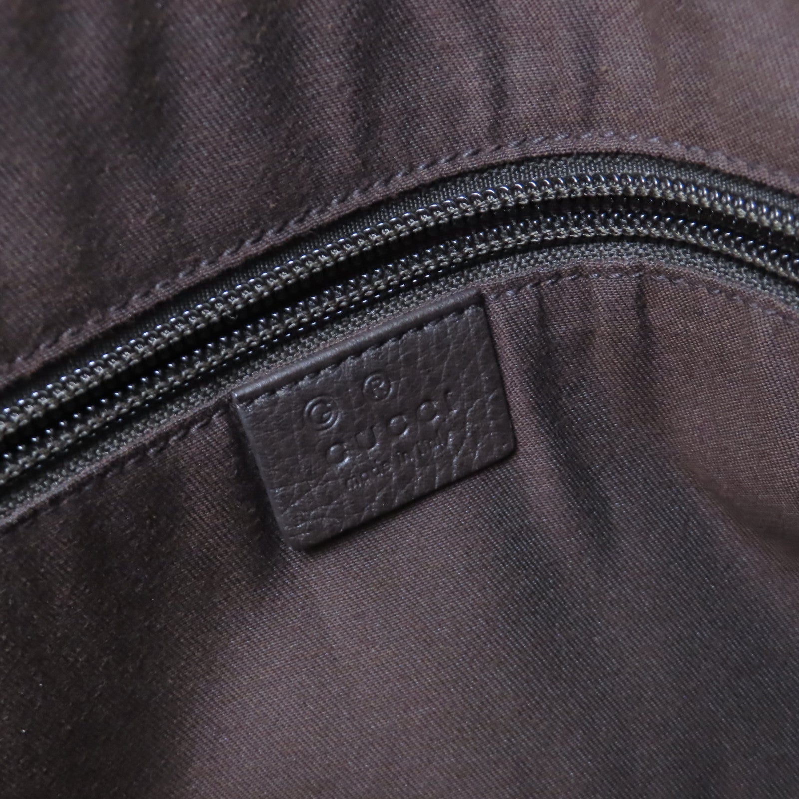 GUCCI GG尼龍帆布Shoulder Bag銀扣肩背袋啡色