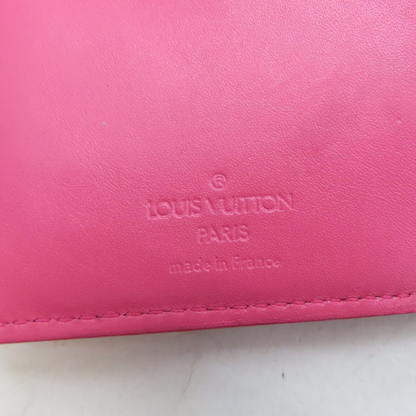 LOUIS VUITTON 【激減優惠】Monogram Vernis Wallet金扣錢包粉紅色