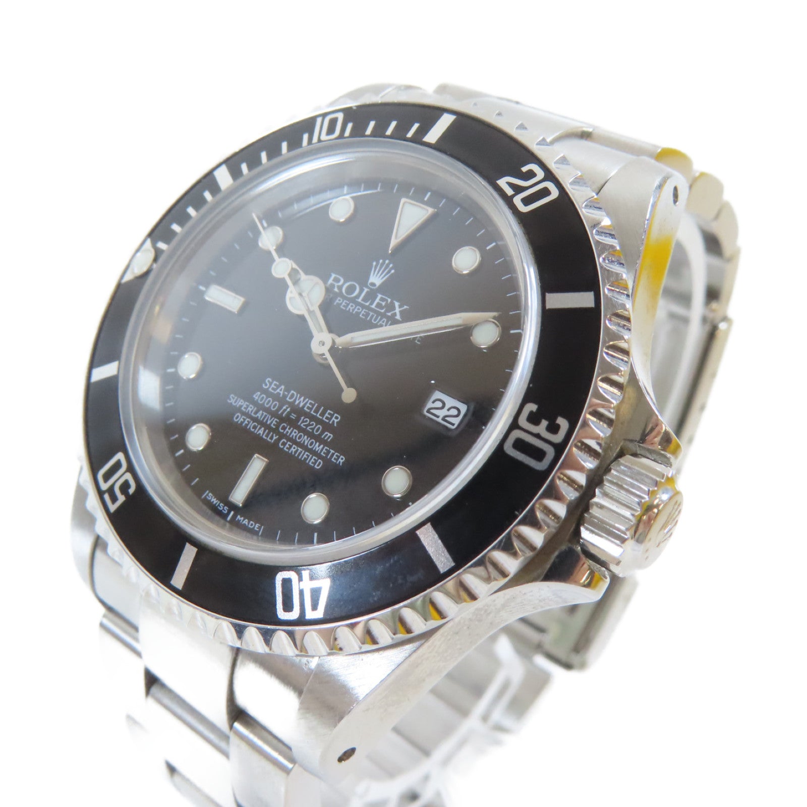 ROLEX Sea Dweller不鏽鋼手錶自動機芯黑色