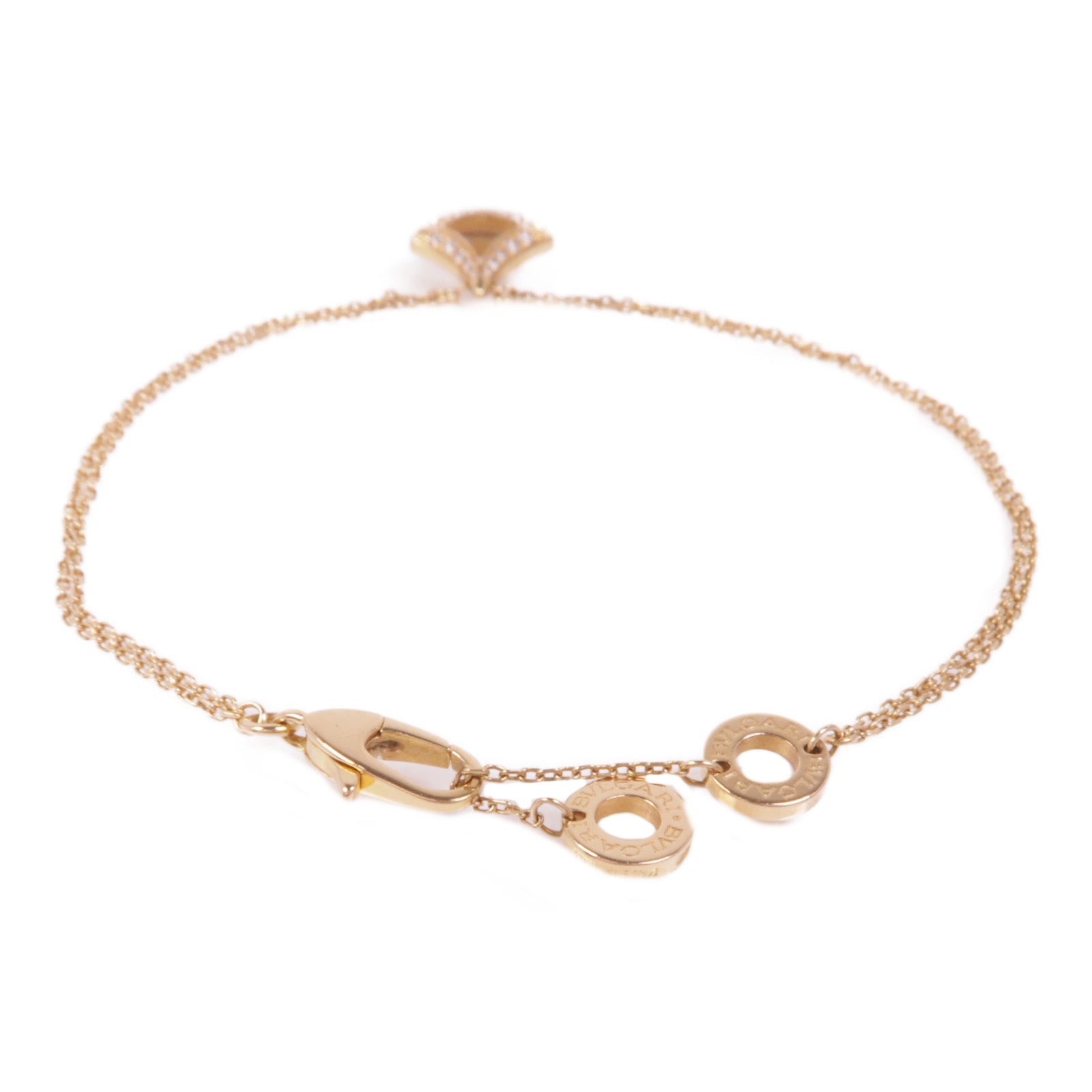 BVLGARI 【激減優惠】18K玫瑰金Divas' Dream Bracelet鑽石手鏈