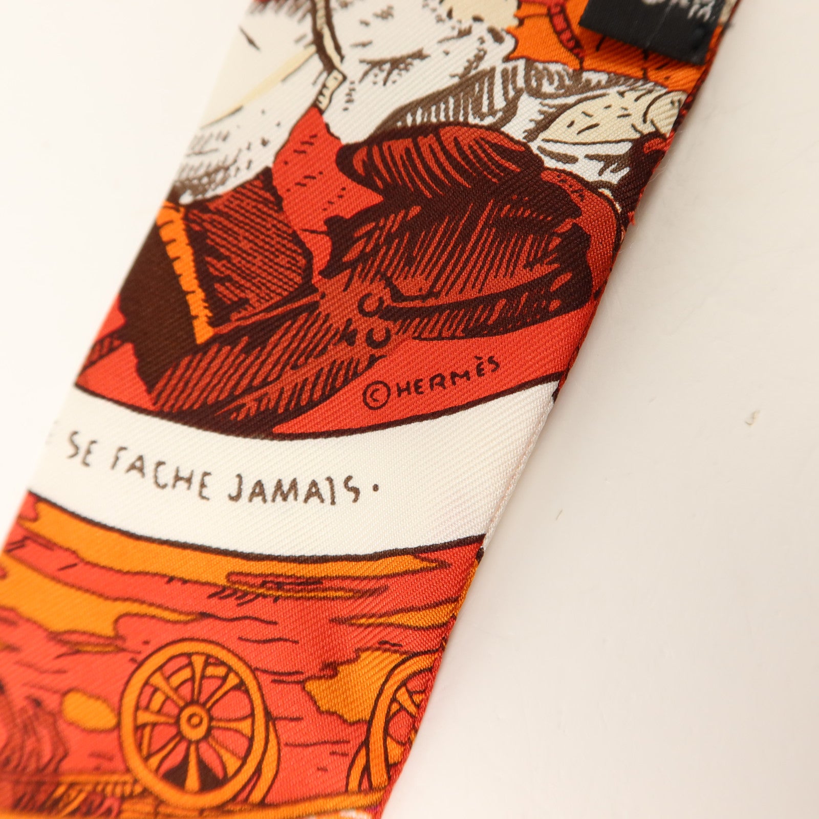 HERMES 絲質Twilly絲巾