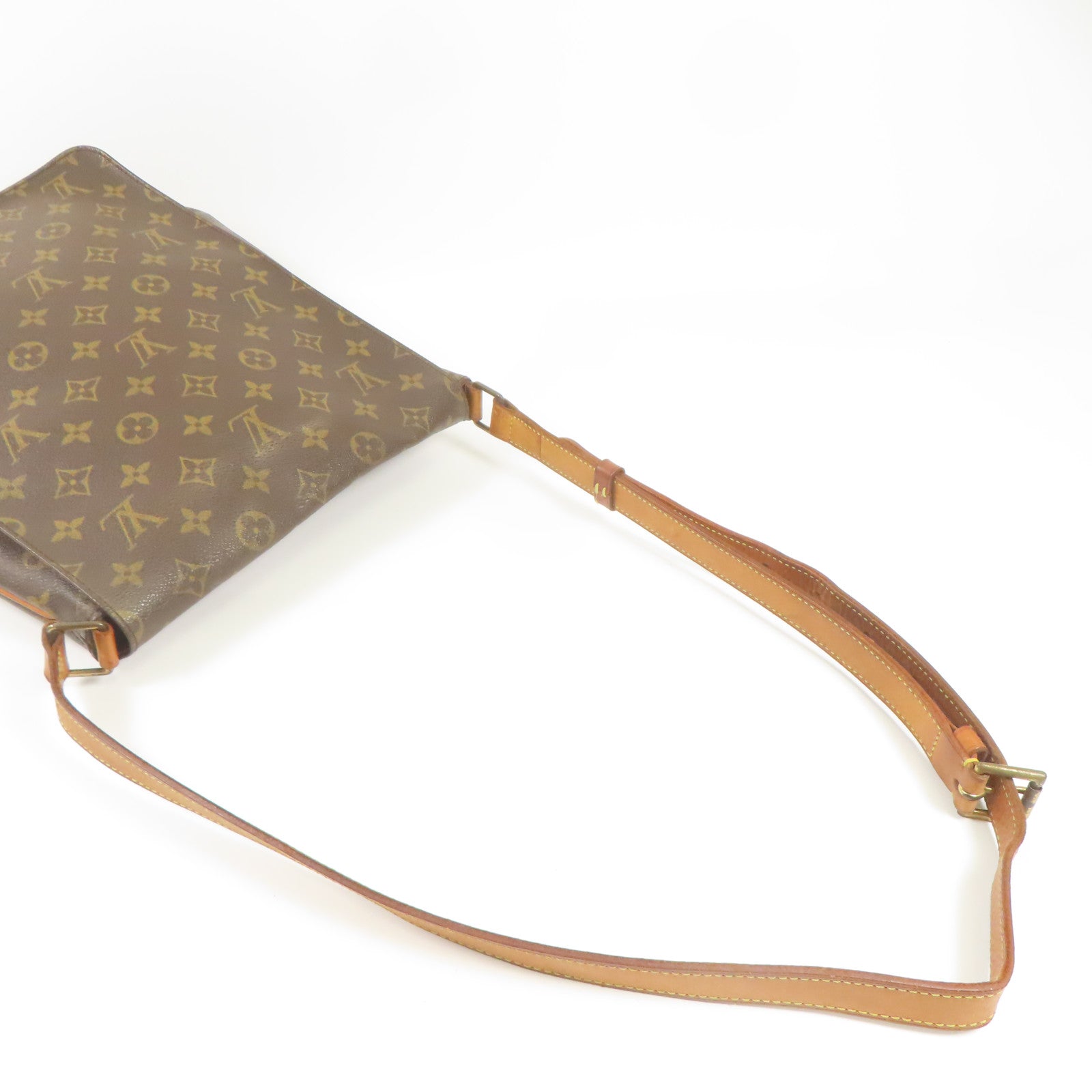 LOUIS VUITTON LV GHW Musette Shoulder Bag M51256 Monogram Brown