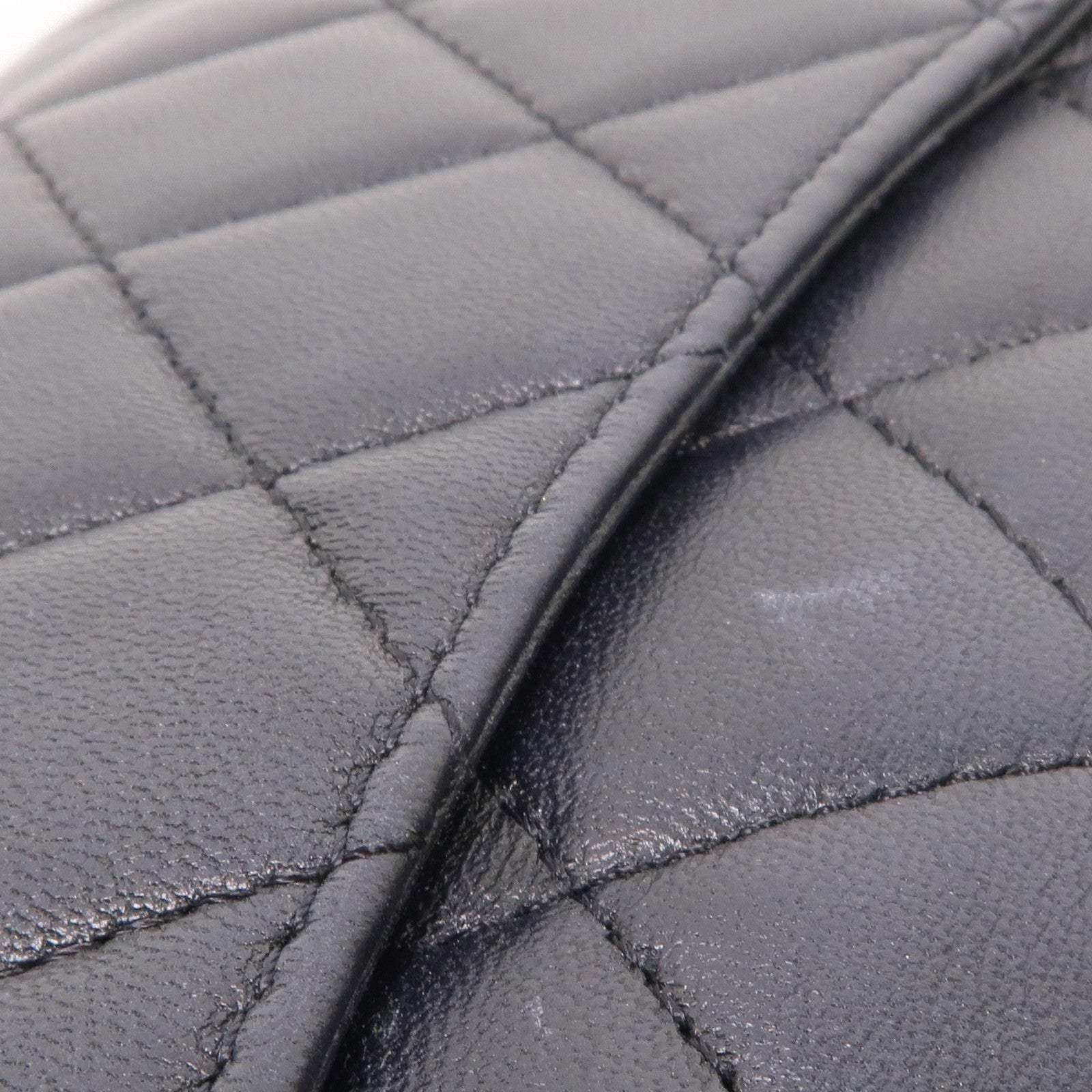 CHANEL 羊皮皮革Long Wallet金扣長錢包