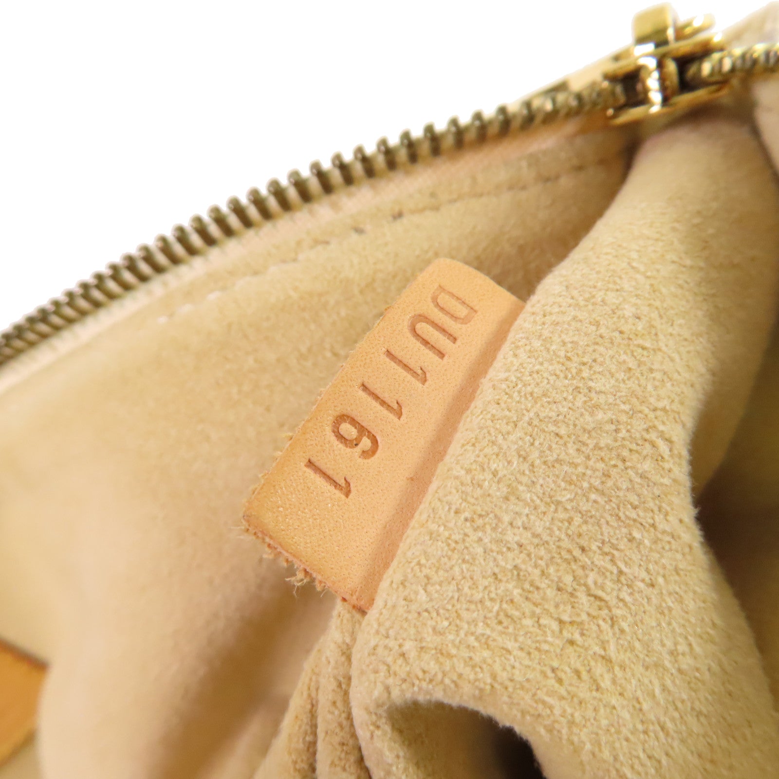 LOUIS VUITTON Damier Azur Evora MM金扣肩背袋米白色
