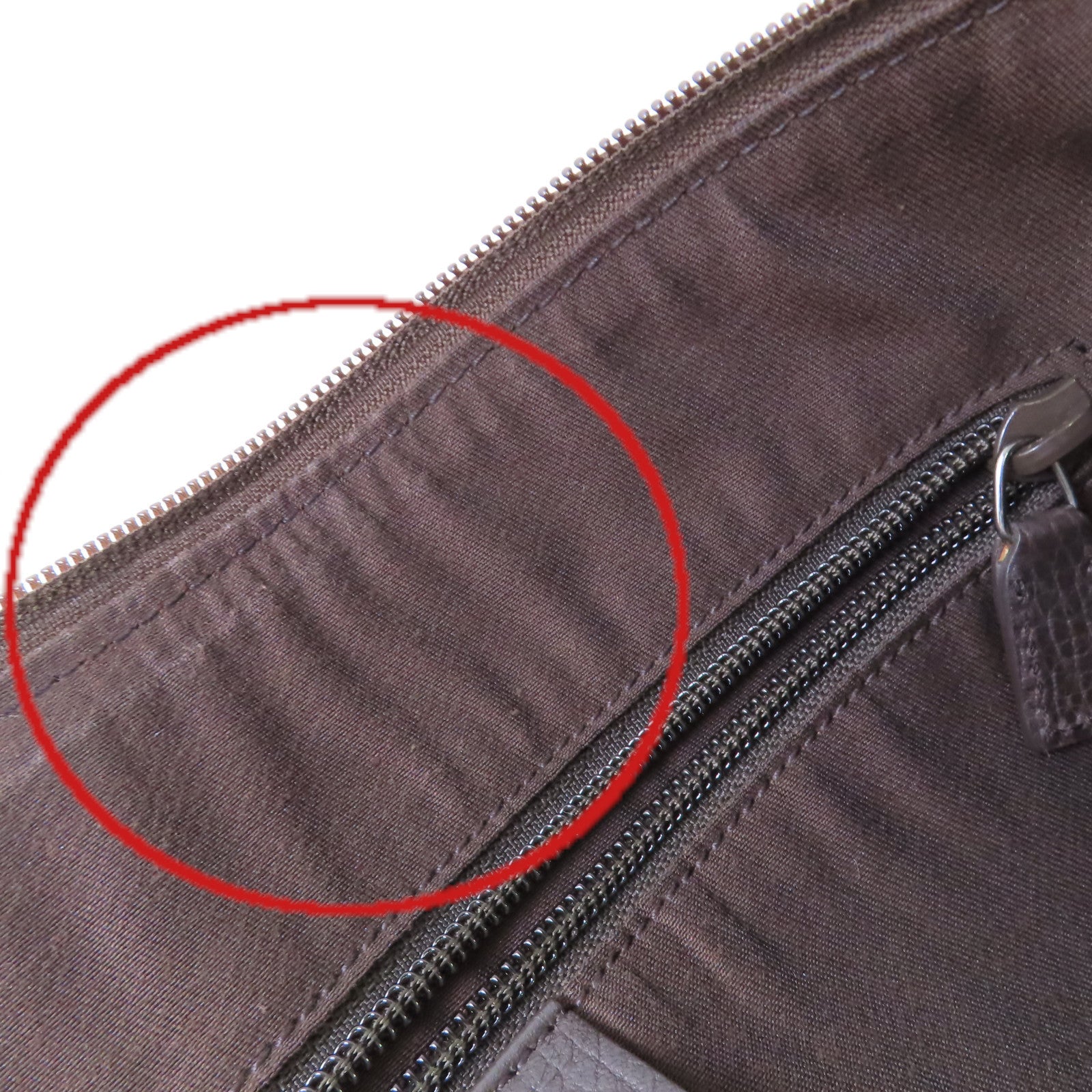 GUCCI GG尼龍帆布Shoulder Bag銀扣肩背袋啡色