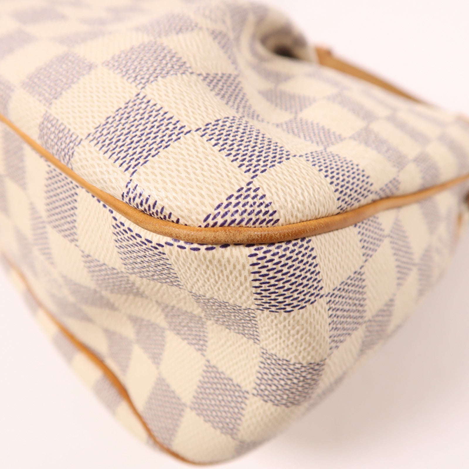 LOUIS VUITTON Damier Azur Siracusa金扣肩背袋