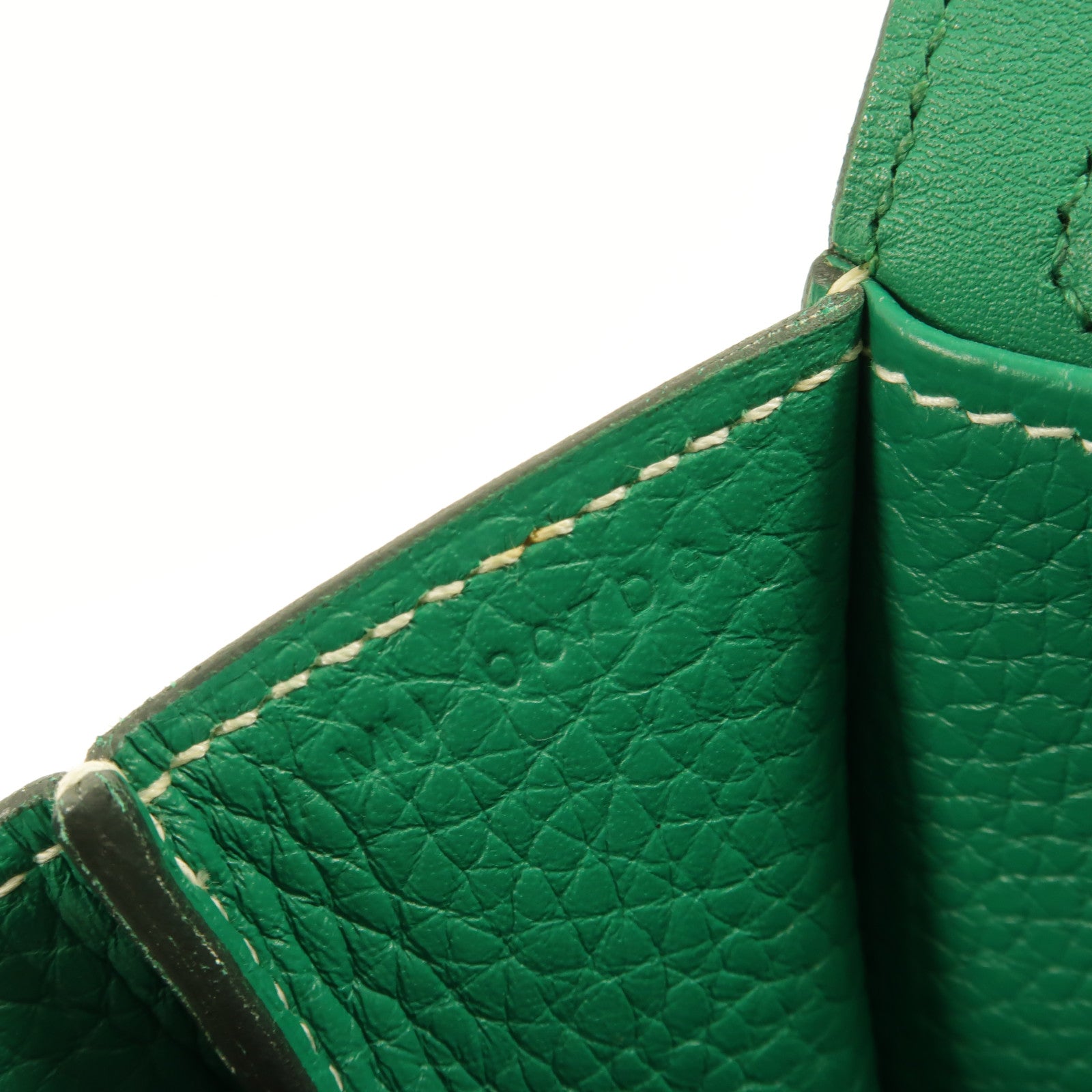 HERMES Clemence皮革Halzan 31手挽肩背兩用袋Menthe