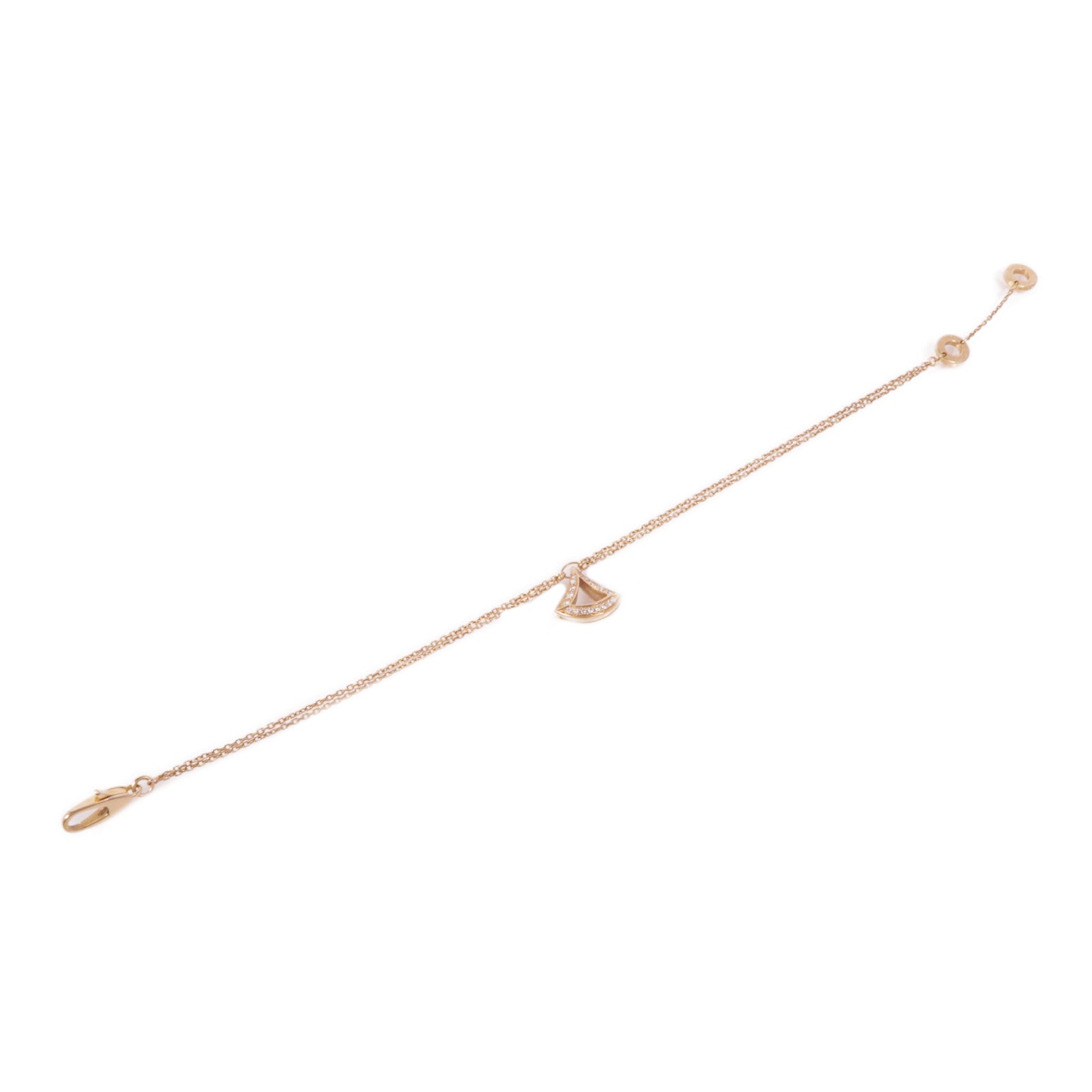 BVLGARI 【激減優惠】18K玫瑰金Divas' Dream Bracelet鑽石手鏈