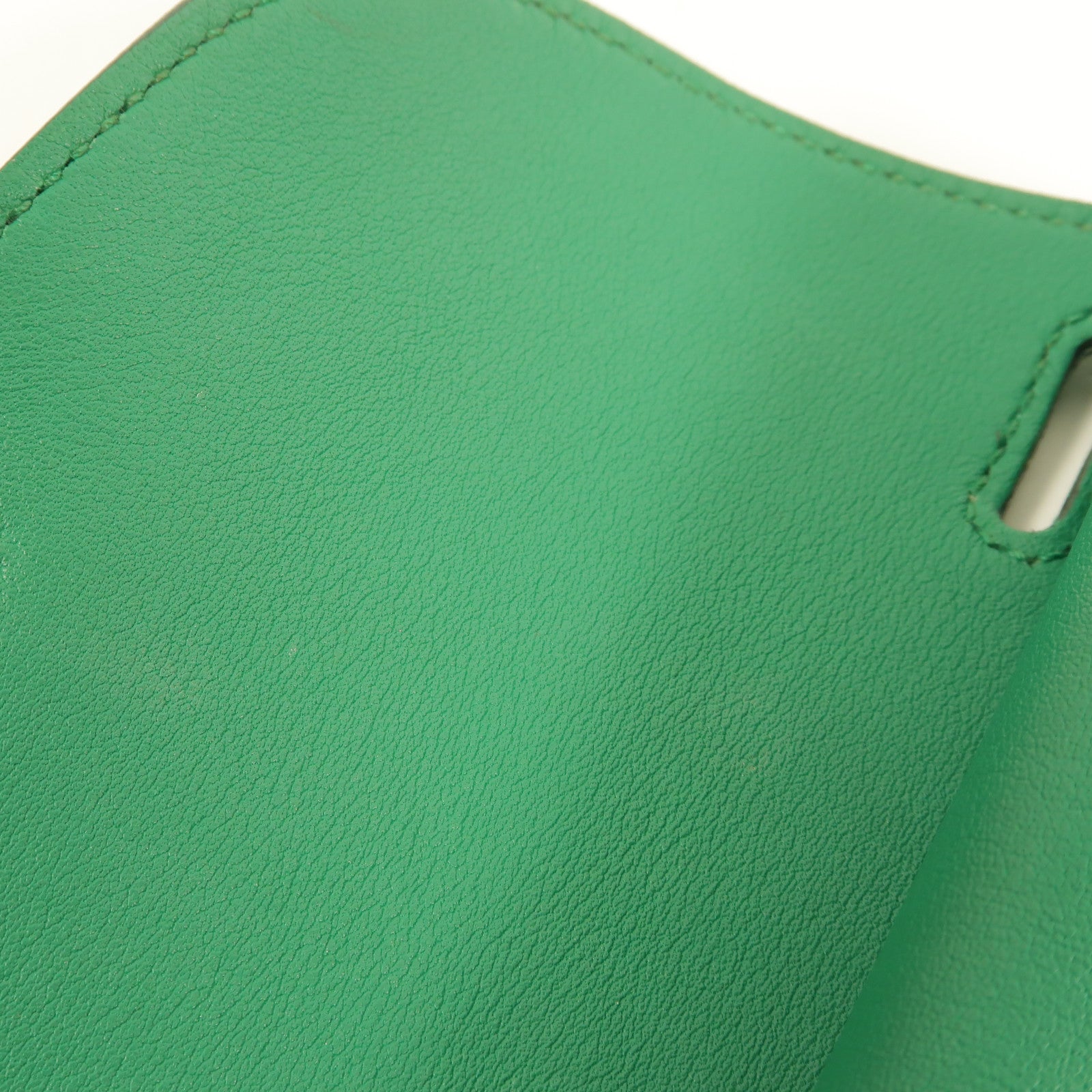 HERMES Clemence皮革Halzan 31手挽肩背兩用袋Menthe