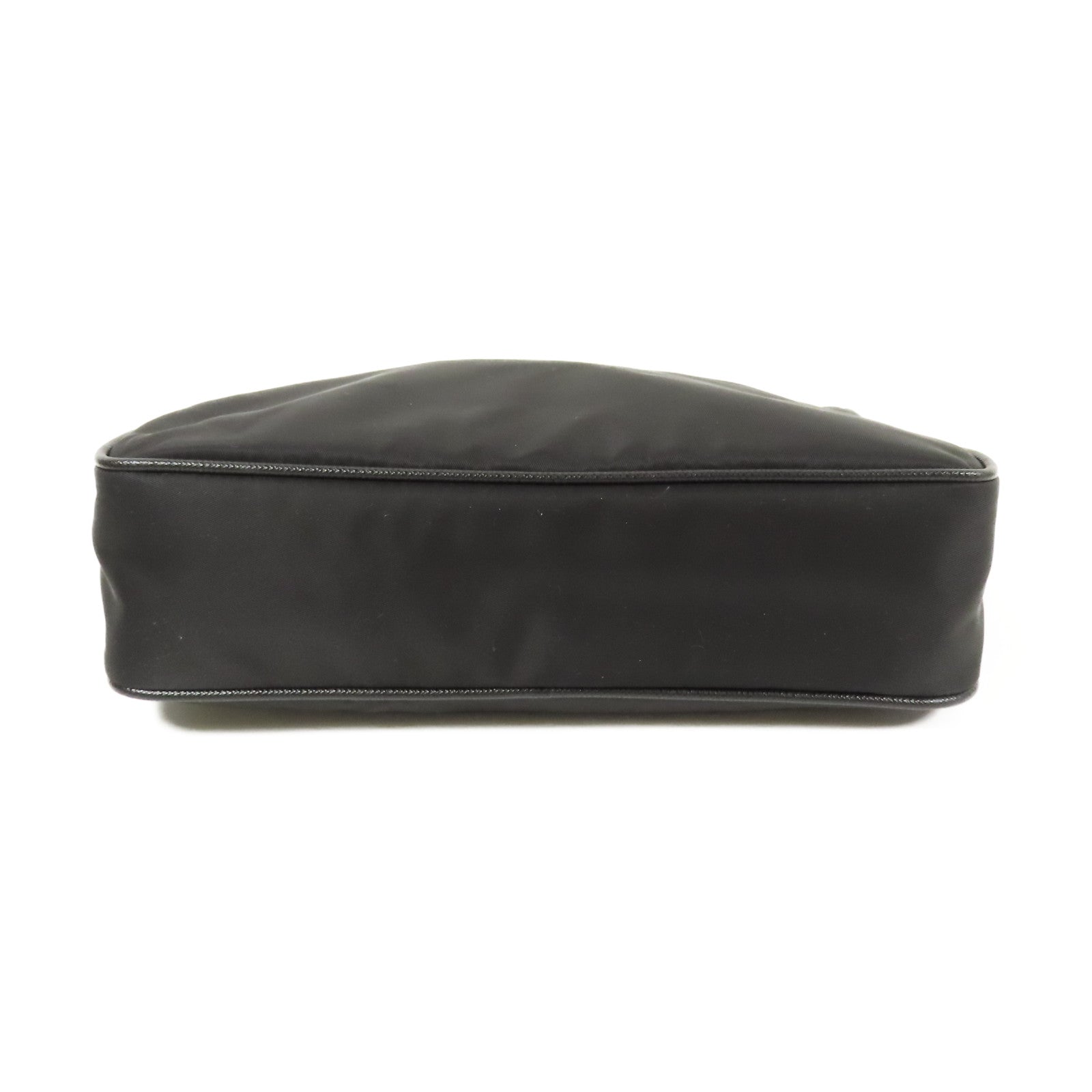 PRADA 尼龍/Saffiano皮革Re-Nylon and Saffiano Shoulder Bag銀扣肩背袋