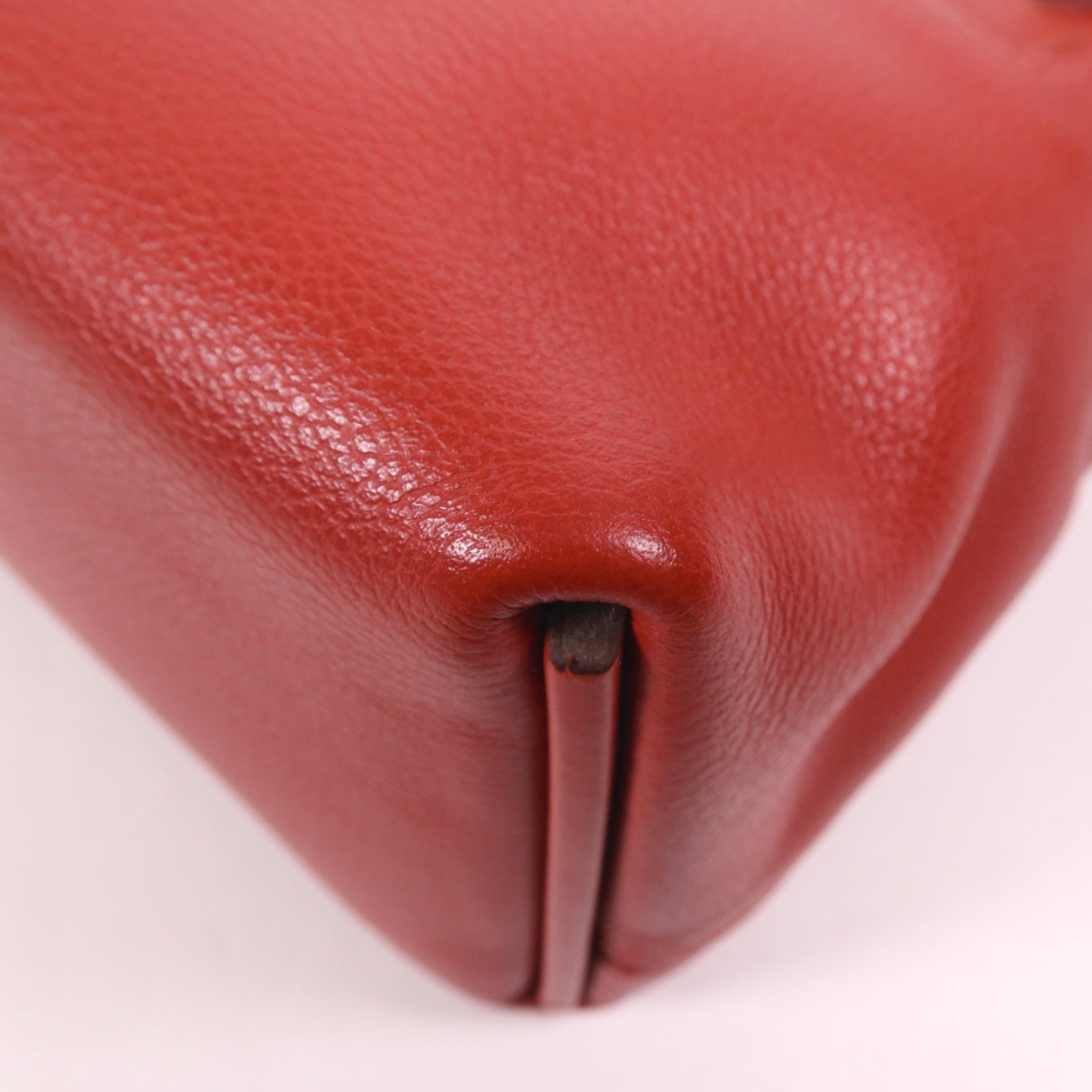 HERMES Evercolor皮革24/24 Mini金扣手挽肩背兩用袋Rouge Piment