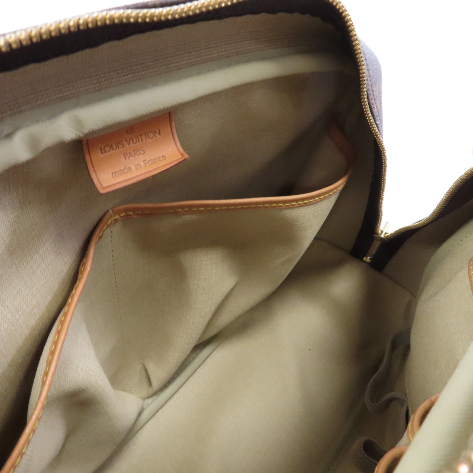 LOUIS VUITTON Monogram Deauville金扣手挽袋啡色