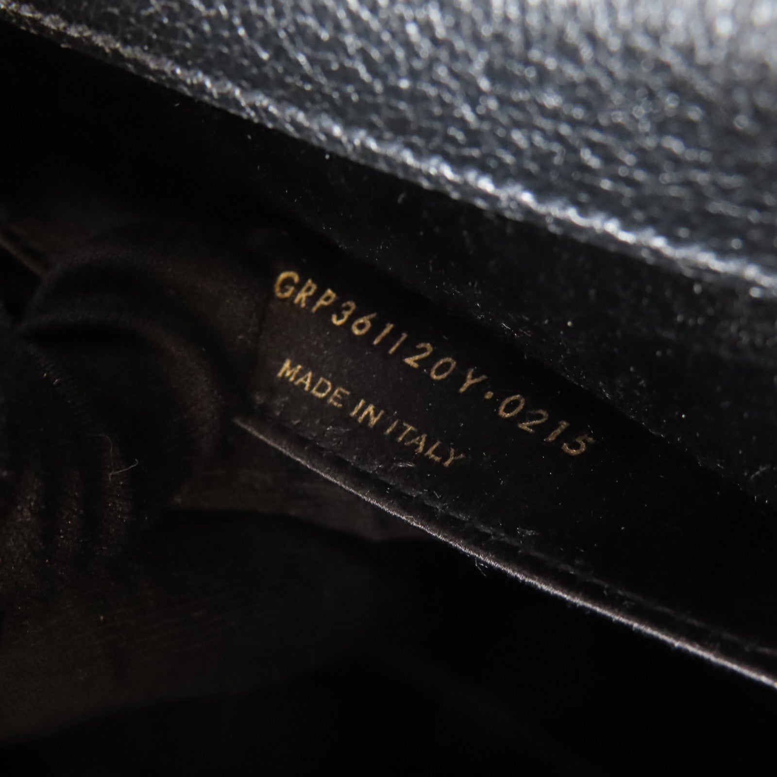 SAINT LAURENT 牛皮皮革Cult金扣手拿包黑色