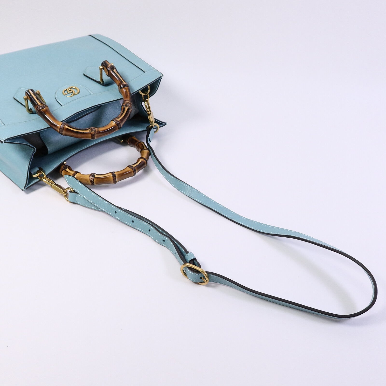 GUCCI 【激減優惠】牛皮皮革Diana Small Tote金扣手挽肩背袋兩用袋