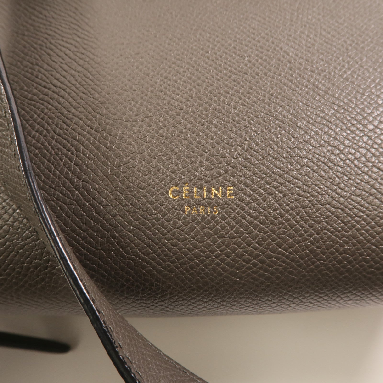 CELINE 牛皮皮革Mini Belt Bag金扣手挽肩背兩用袋