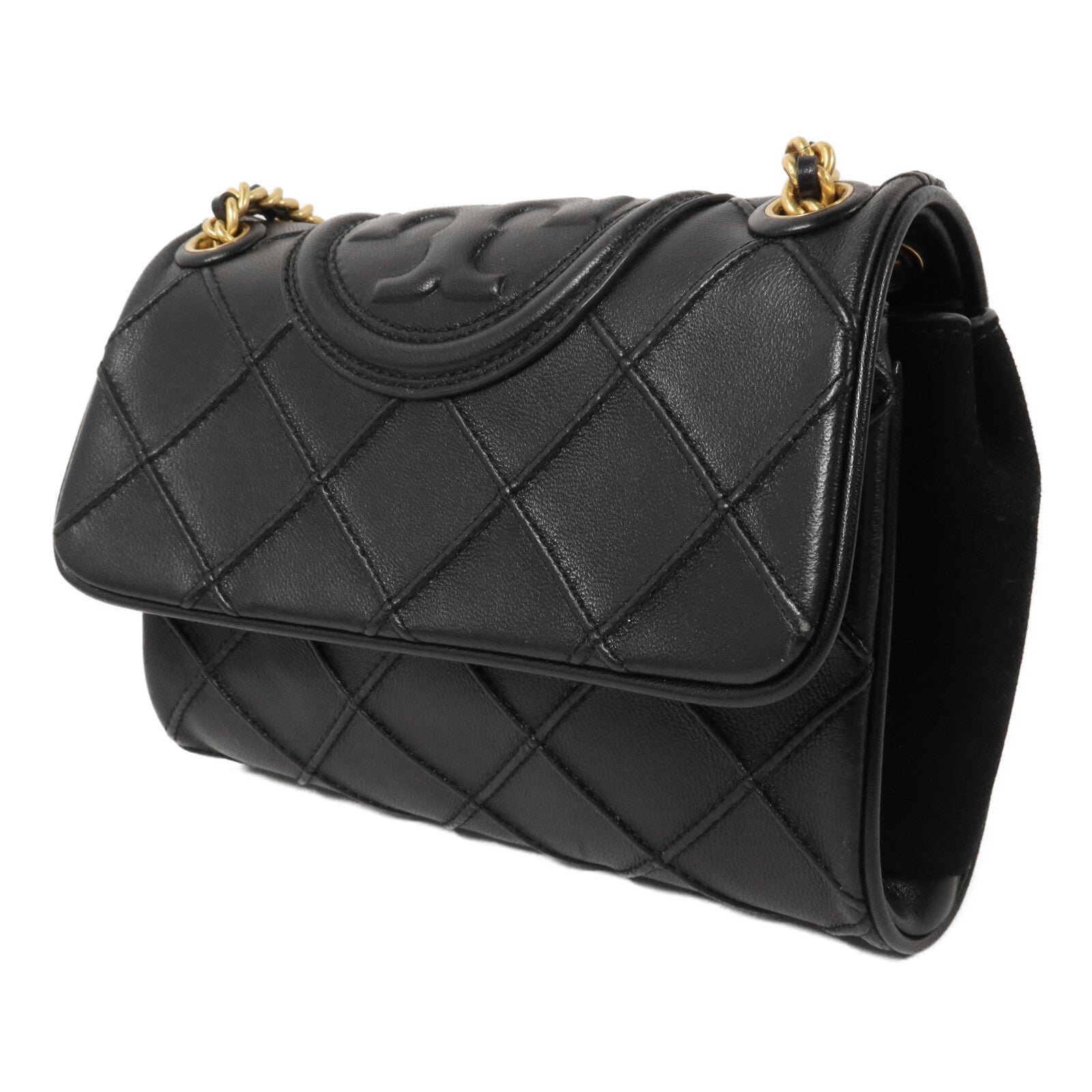 Tory Burch 牛皮皮革Fleming鏈帶肩背袋
