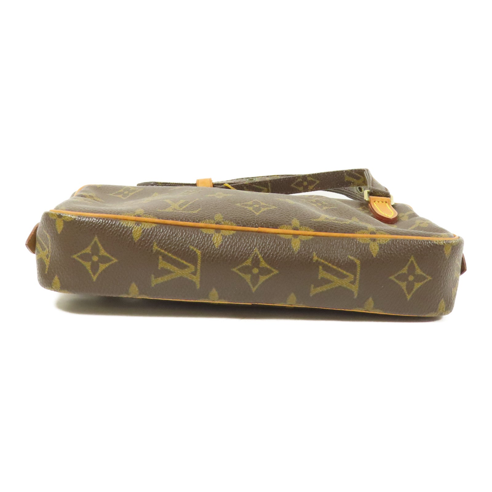 LOUIS VUITTON Monogram Marly Bandouliere金扣肩背袋棕色