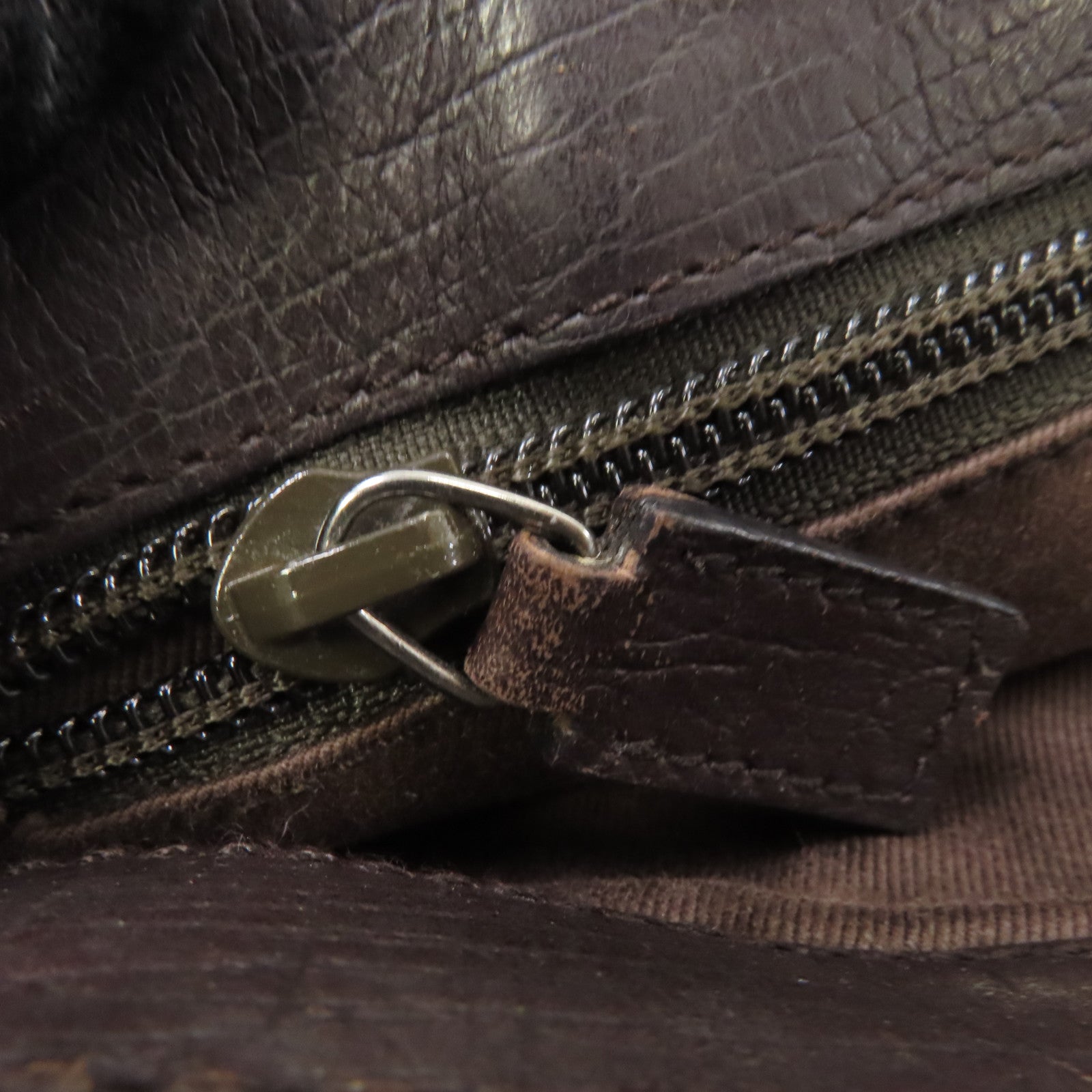 GUCCI 塗層帆布Tote Bag銀扣手挽袋灰色