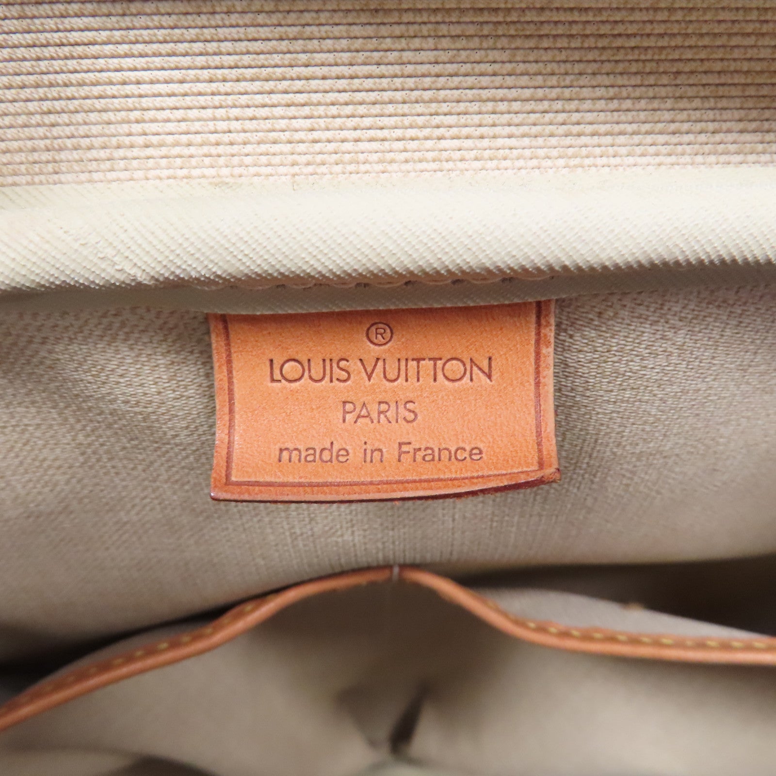 LOUIS VUITTON Monogram Deauville金扣手挽袋啡色