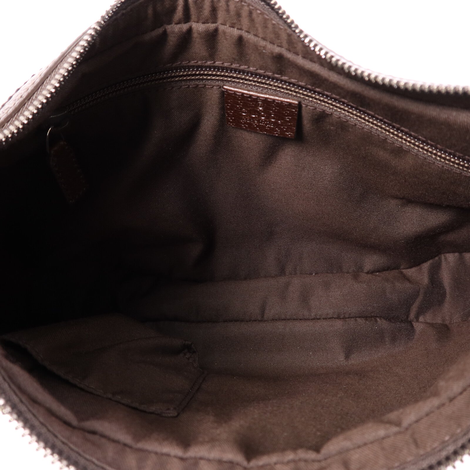 GUCCI 帆布Shoulder Bag銀扣肩背袋