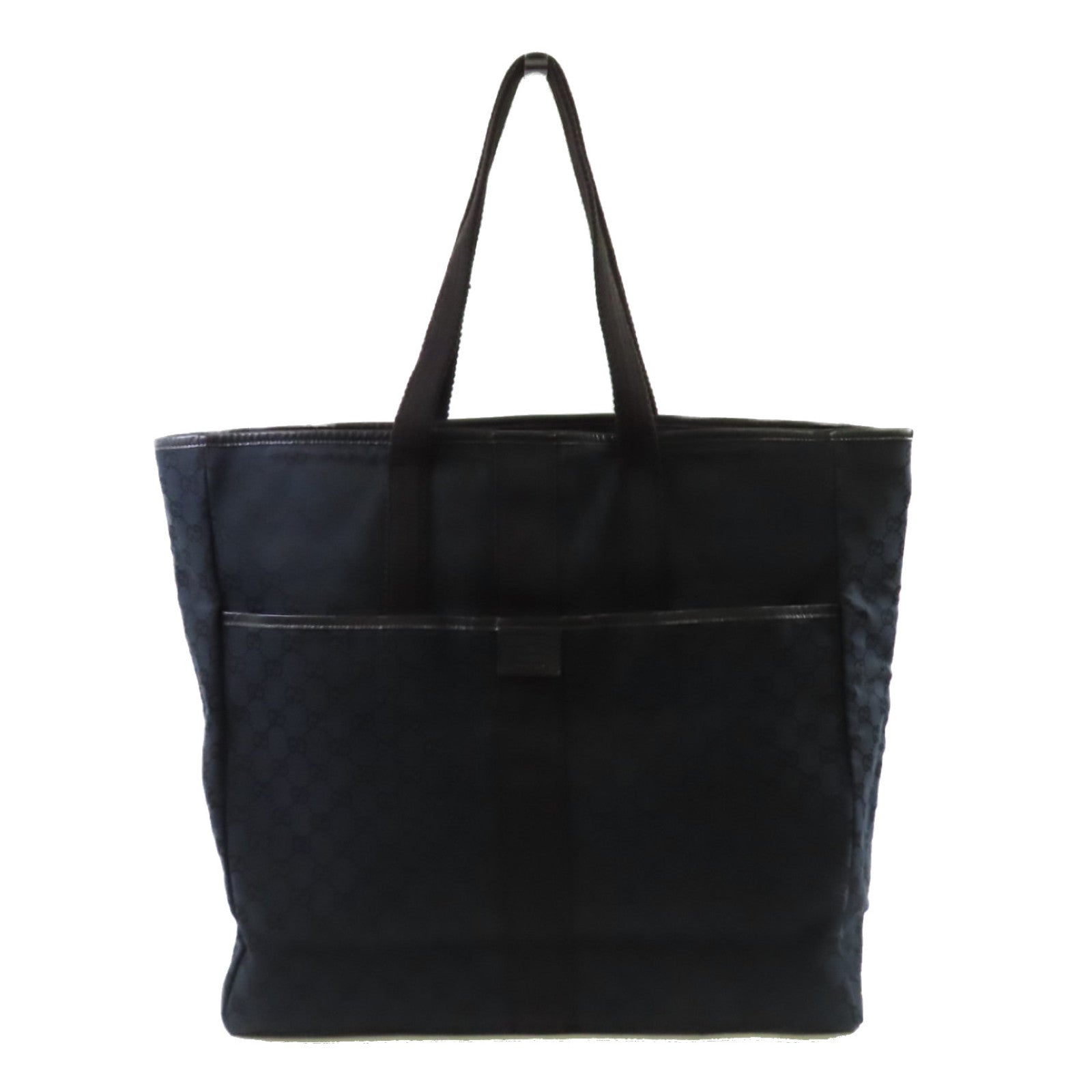 GUCCI GG帆布Tote Bag肩背袋黑色