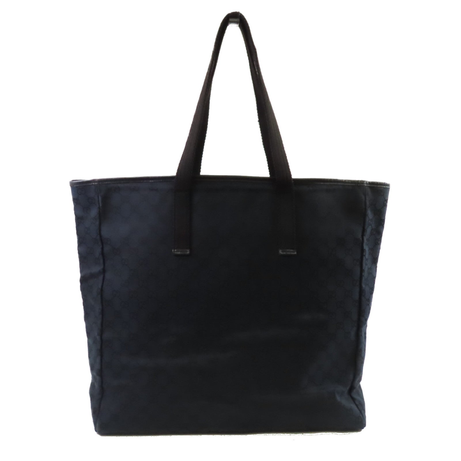GUCCI GG帆布Tote Bag肩背袋黑色