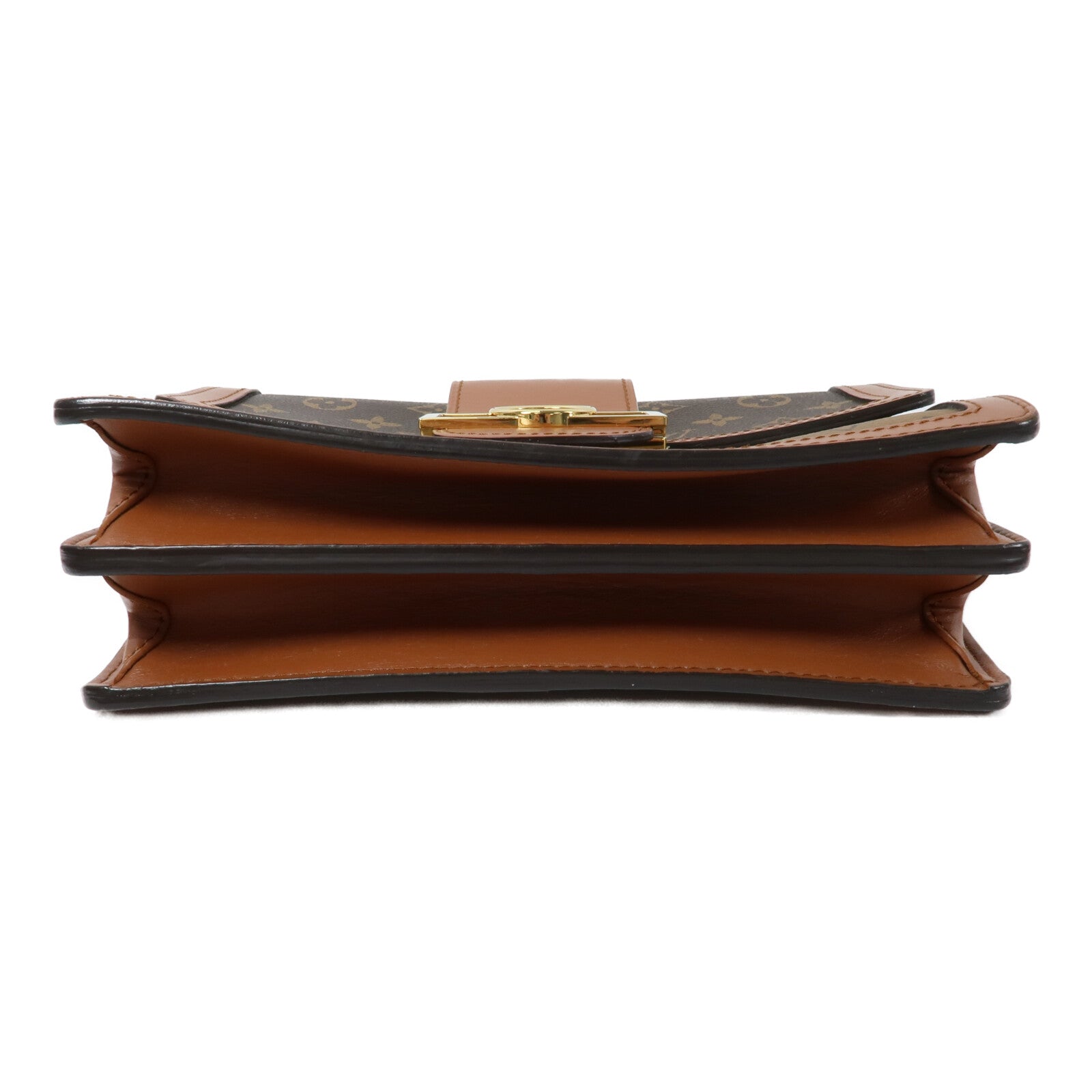LOUIS VUITTON Monogram Reverse Dauphine MM鏈帶手挽肩背兩用袋