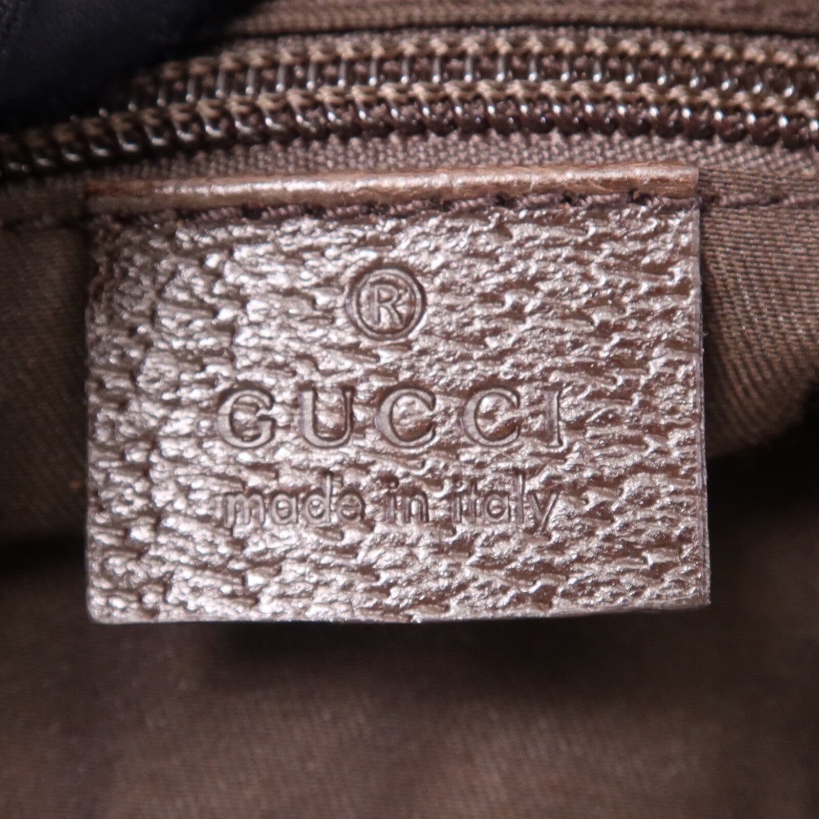 GUCCI 帆布Shoulder Bag銀扣肩背袋