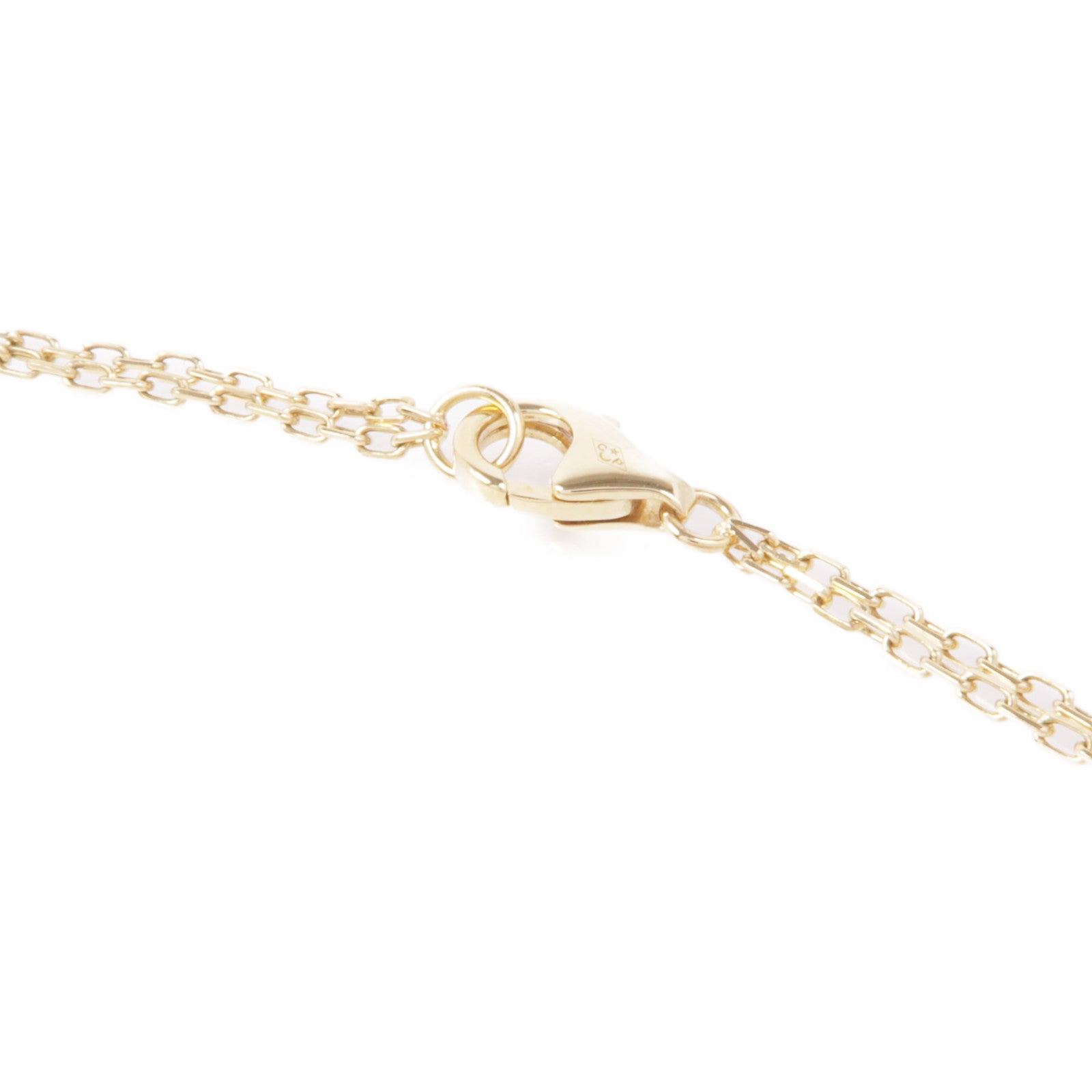 CARTIER 18K黃金Love Bracelet On Chain 2 Diamonds鑽石手鏈