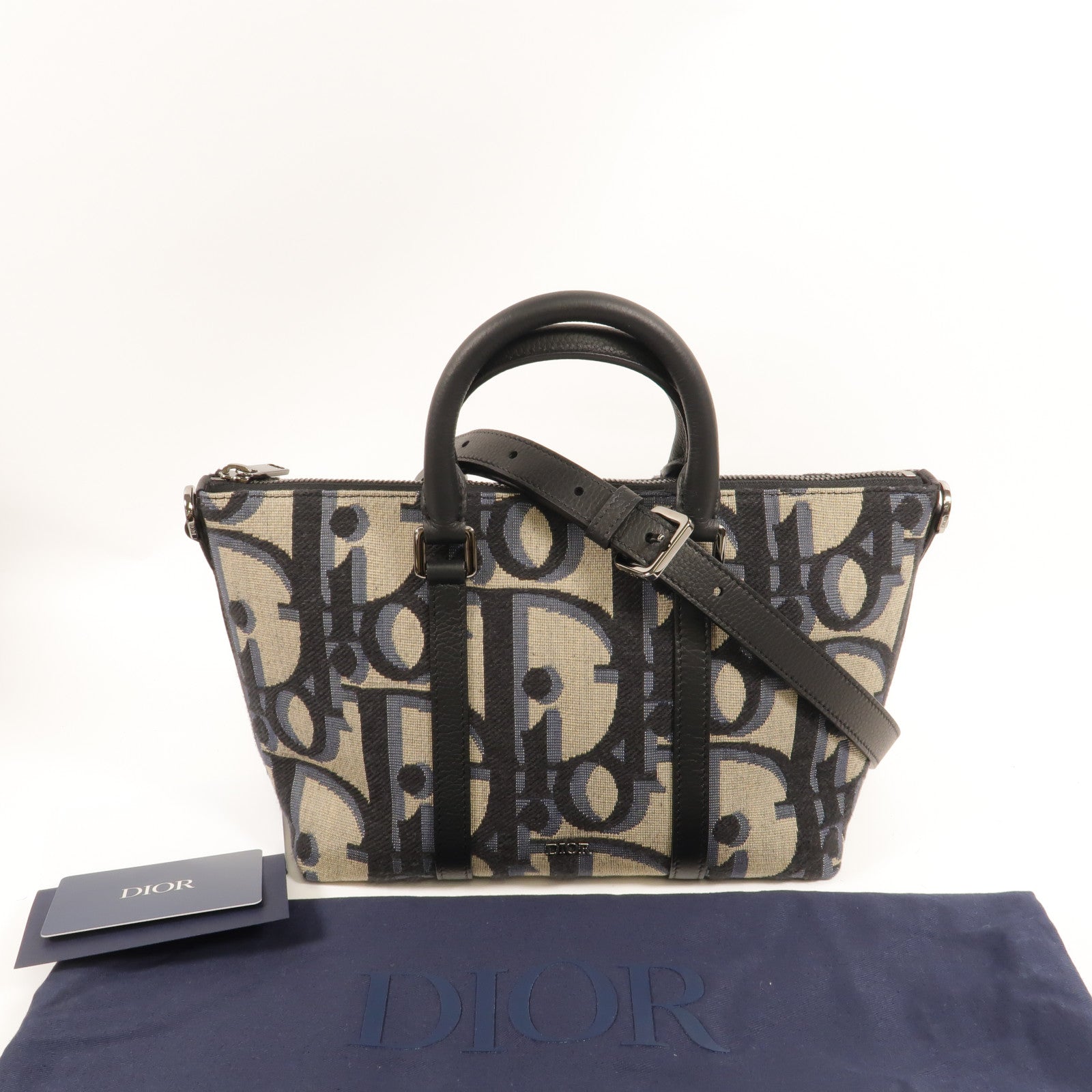 Dior 帆布Weekender 25手挽肩背兩用袋