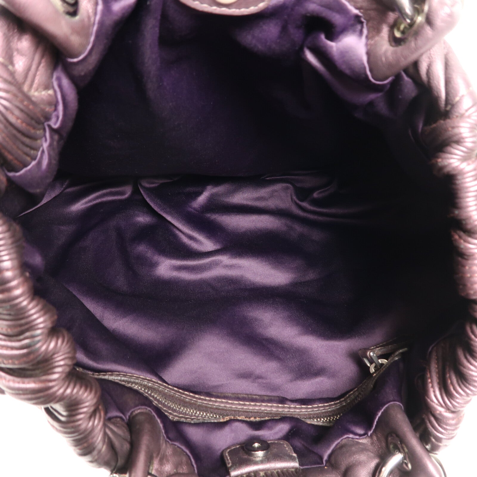 Miu Miu 牛皮皮革Tote Bag銀扣手挽袋