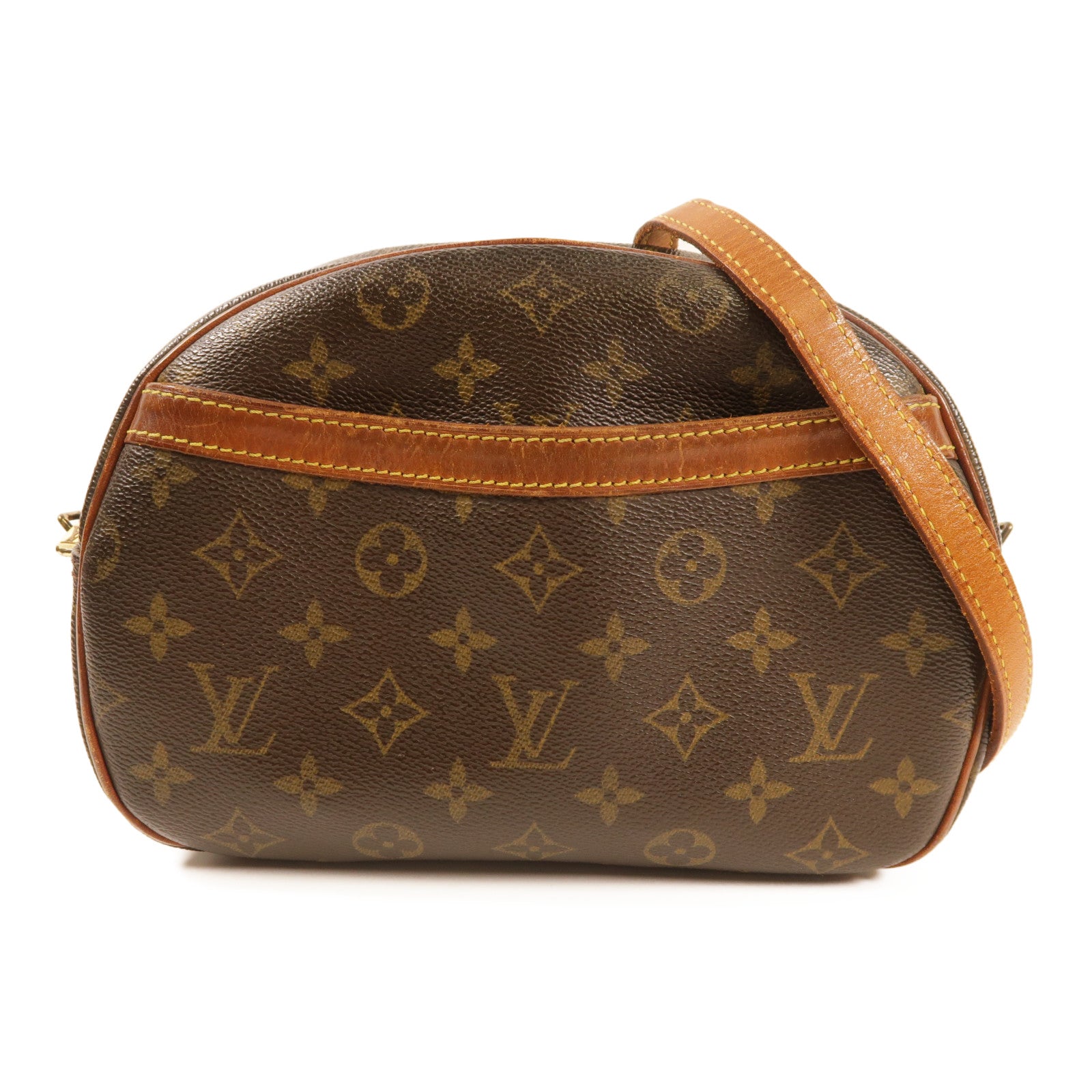 LOUIS VUITTON Monogram Blois金扣肩背袋棕色