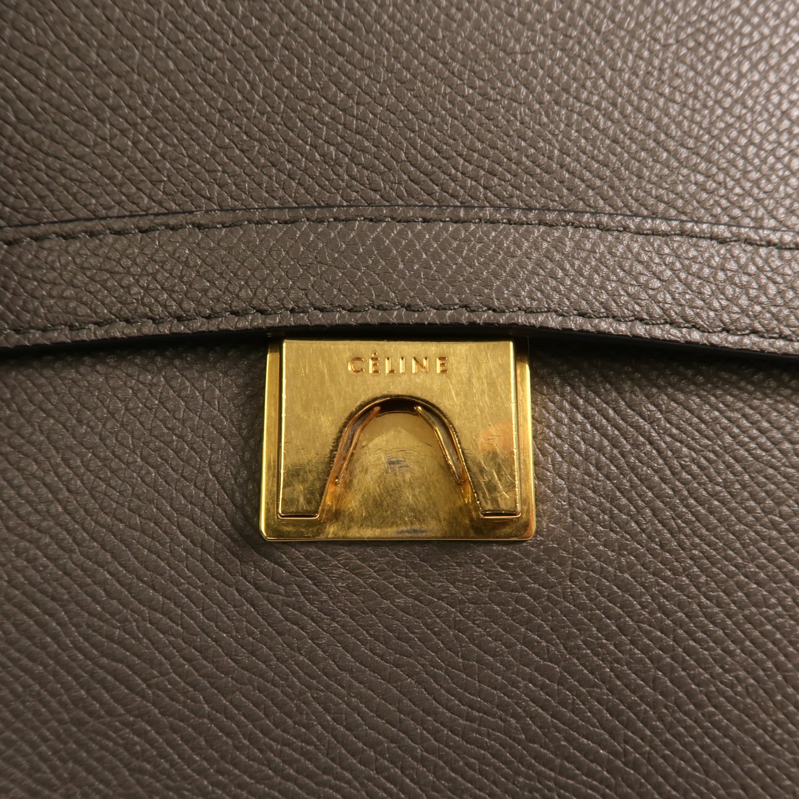 CELINE 牛皮皮革Mini Belt Bag金扣手挽肩背兩用袋