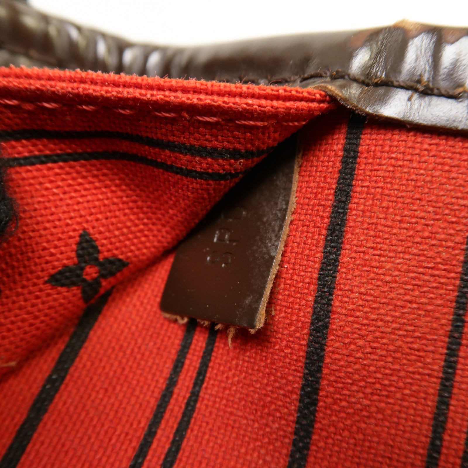 LOUIS VUITTON 【激減優惠】Damier Neverfull MM金扣手挽袋啡色