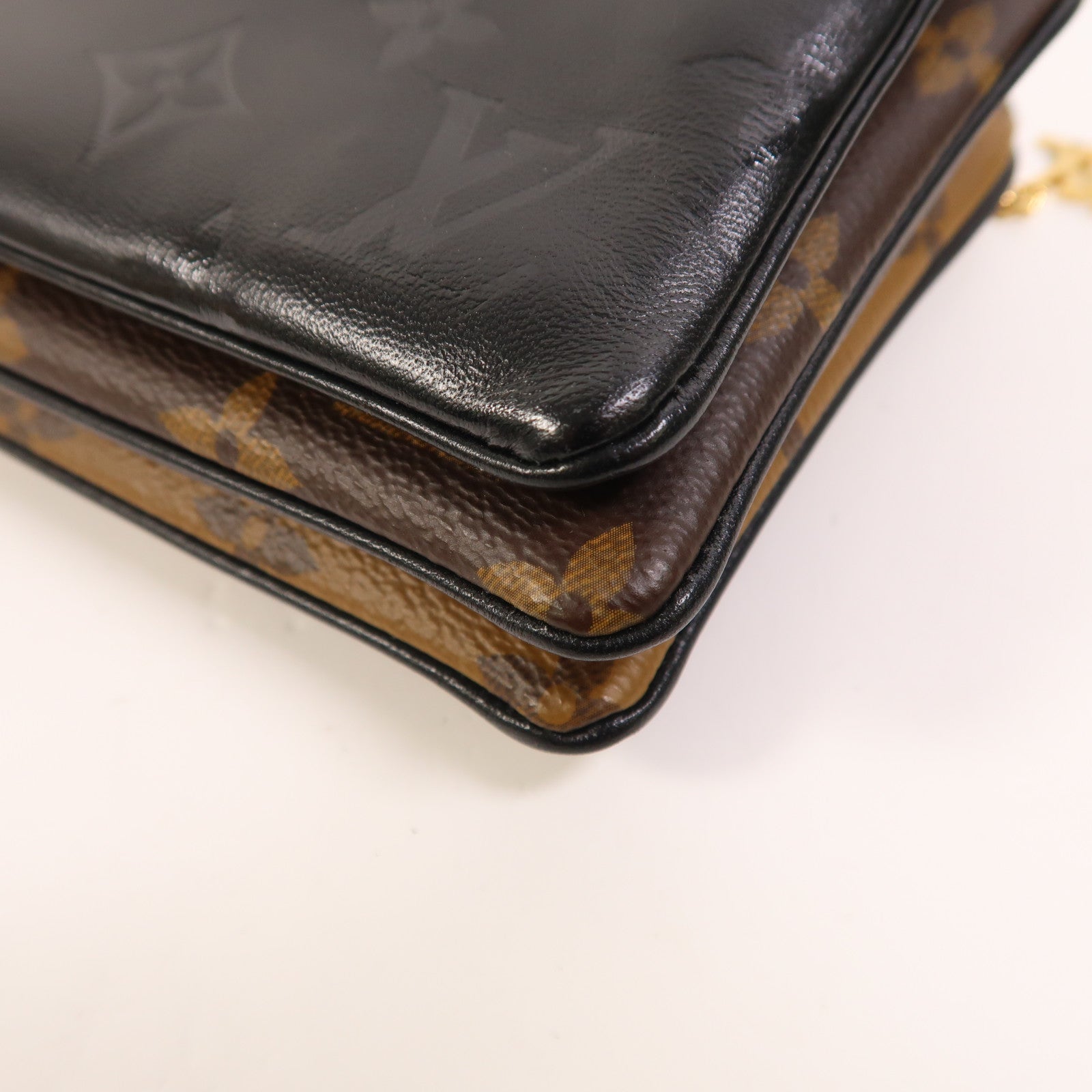 LOUIS VUITTON Monogram/Monogram Reverse Pochette LV 3金扣肩背袋