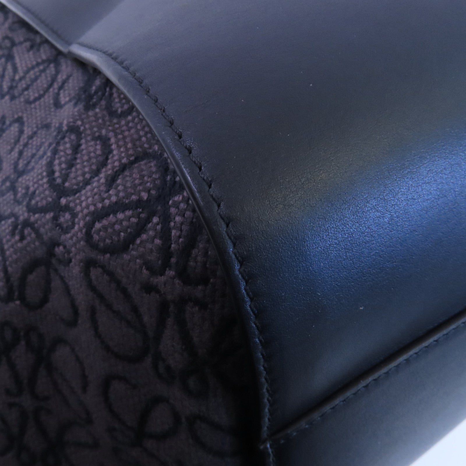 LOEWE 帆布/牛皮皮革Hammock Medium金扣手挽肩背兩用袋