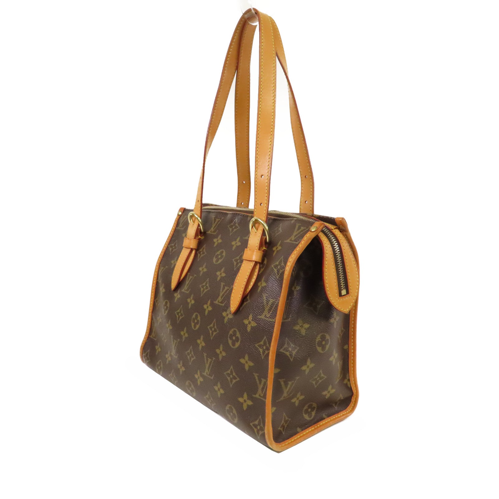 LOUIS VUITTON Monogram Popincourt Haut金扣肩背袋啡色